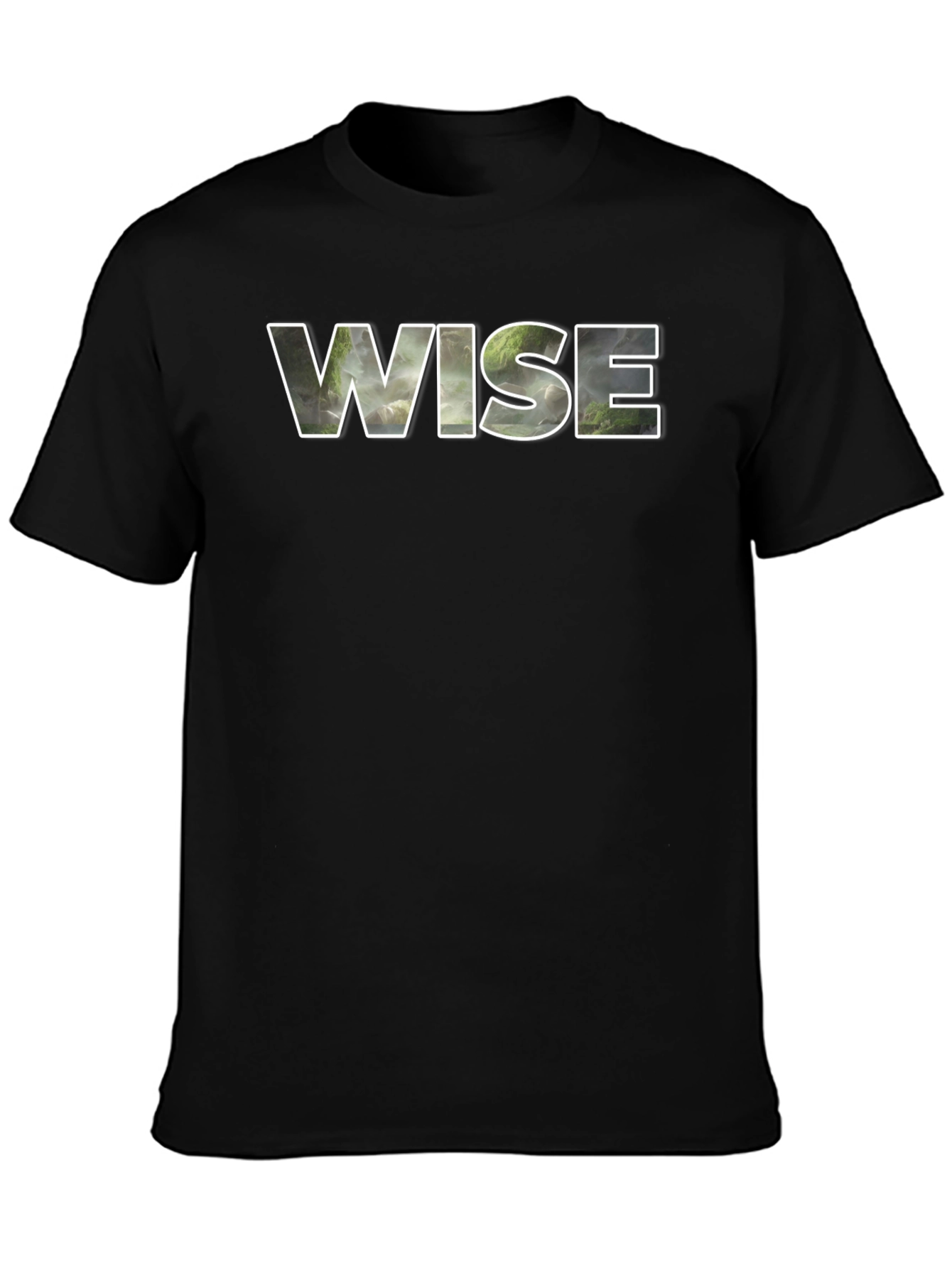 Wise Graphic Tee - Nature Scene Inlay