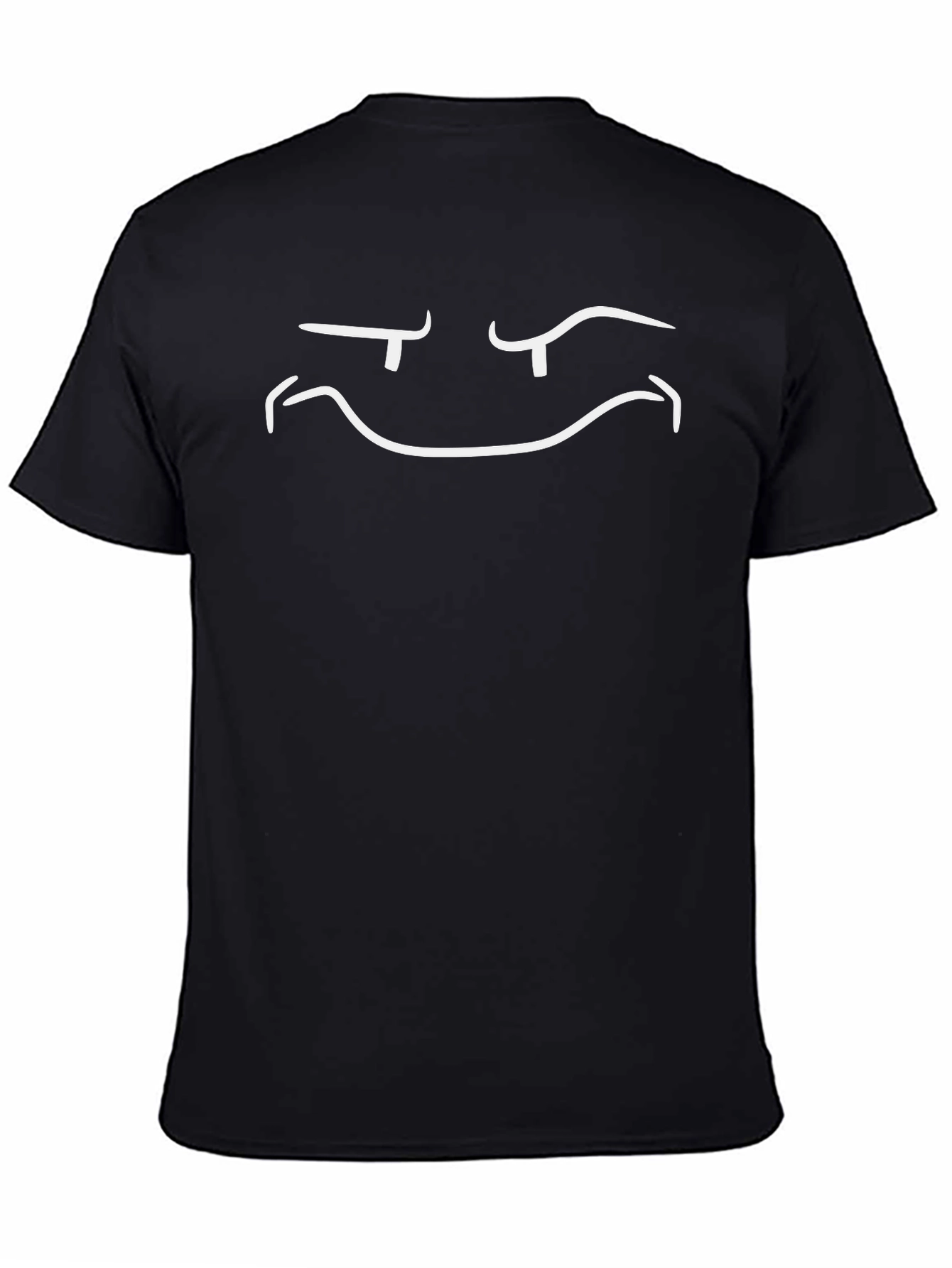 Winking Face Graphic T-Shirt - Black