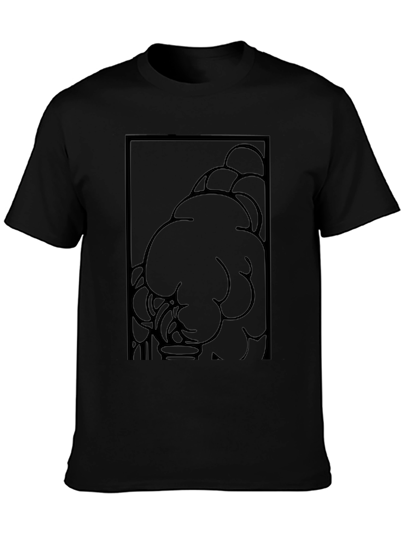 Graphic Print Black T-Shirt