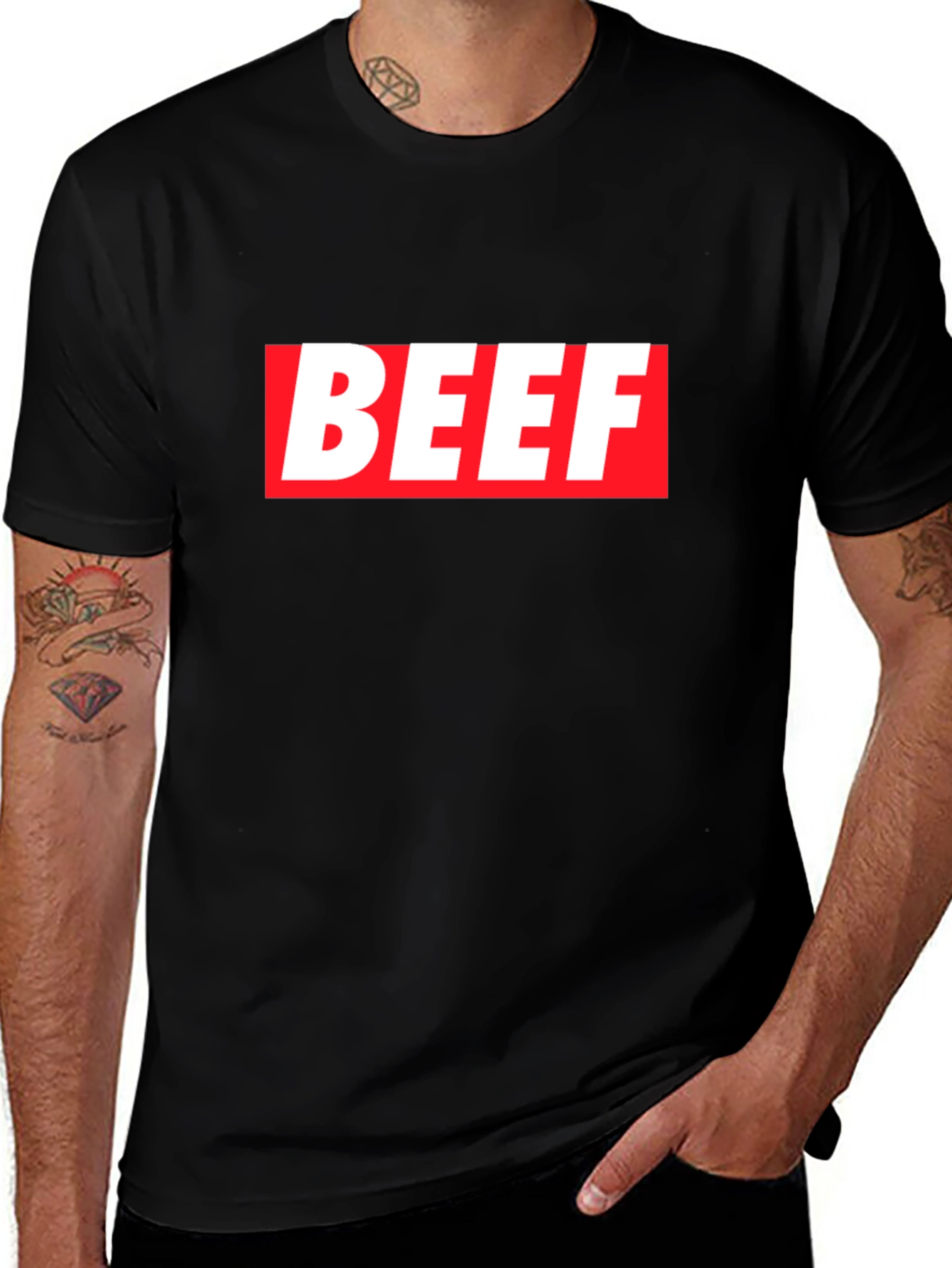 BEEF Graphic T-Shirt - Bold Statement Tee