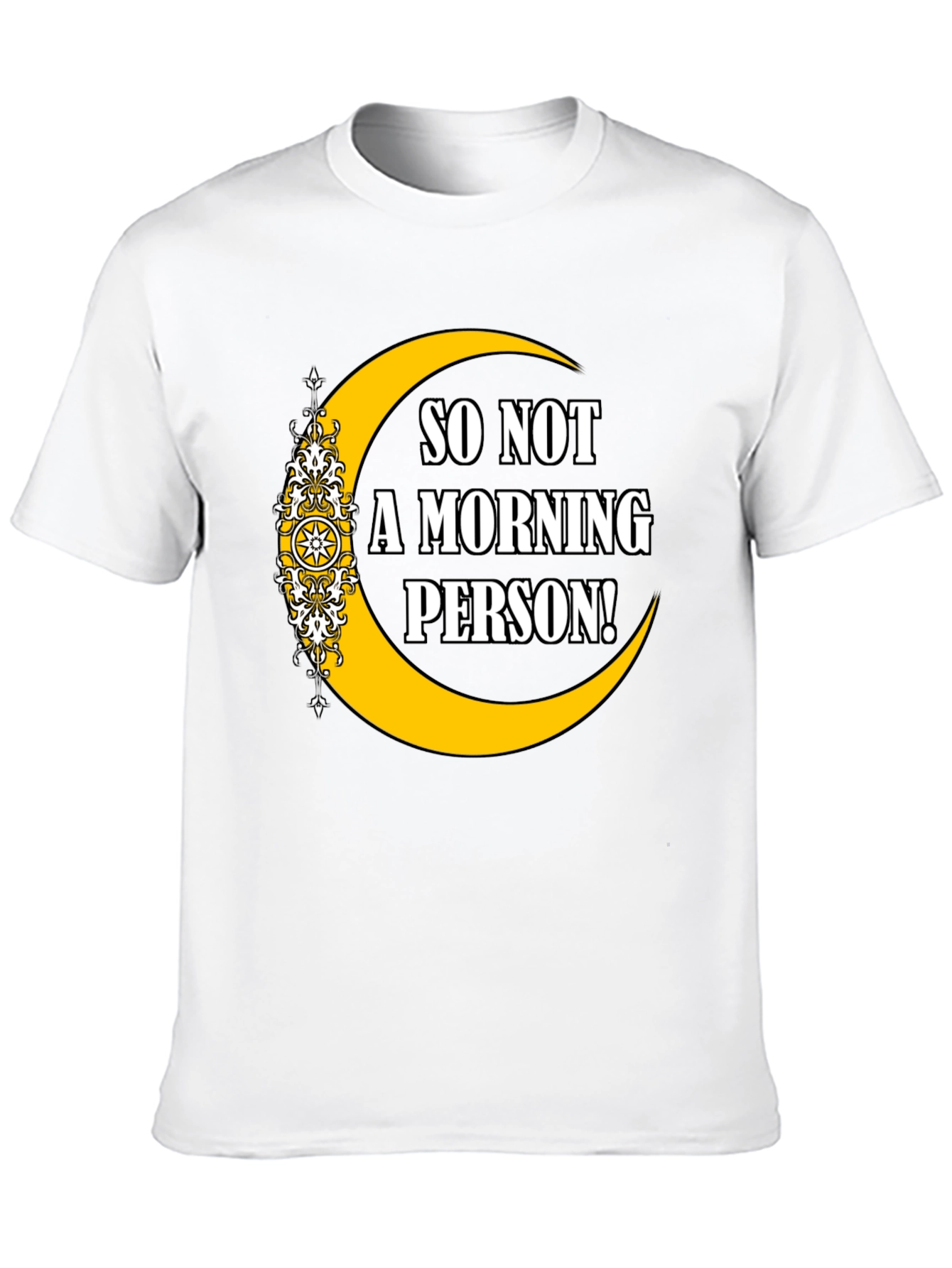 Not a Morning Person Graphic T-Shirt - Black