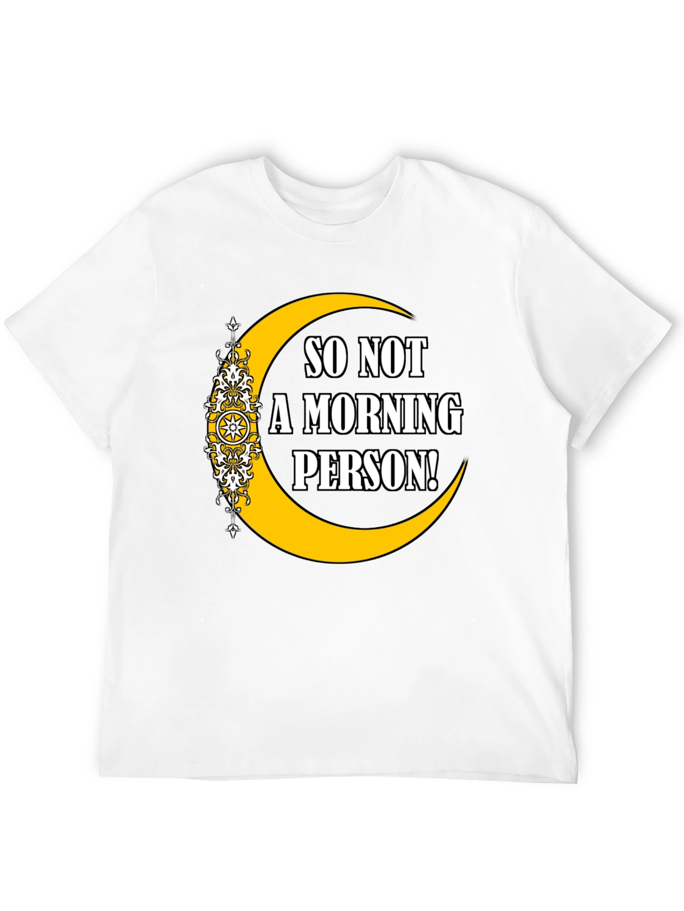 Not a Morning Person Graphic T-Shirt - Black