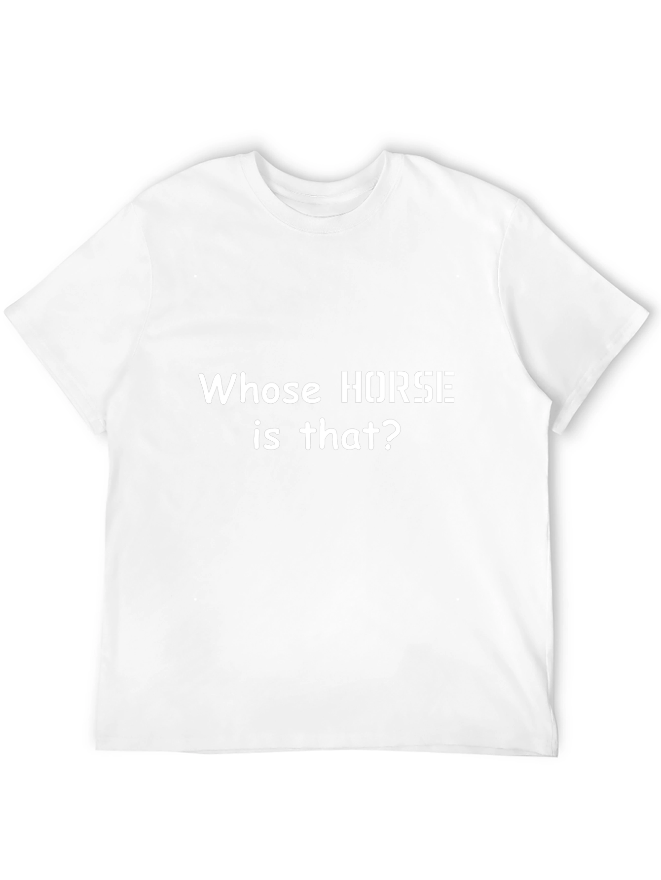 Whose Horse Is That Black Graphic Tee