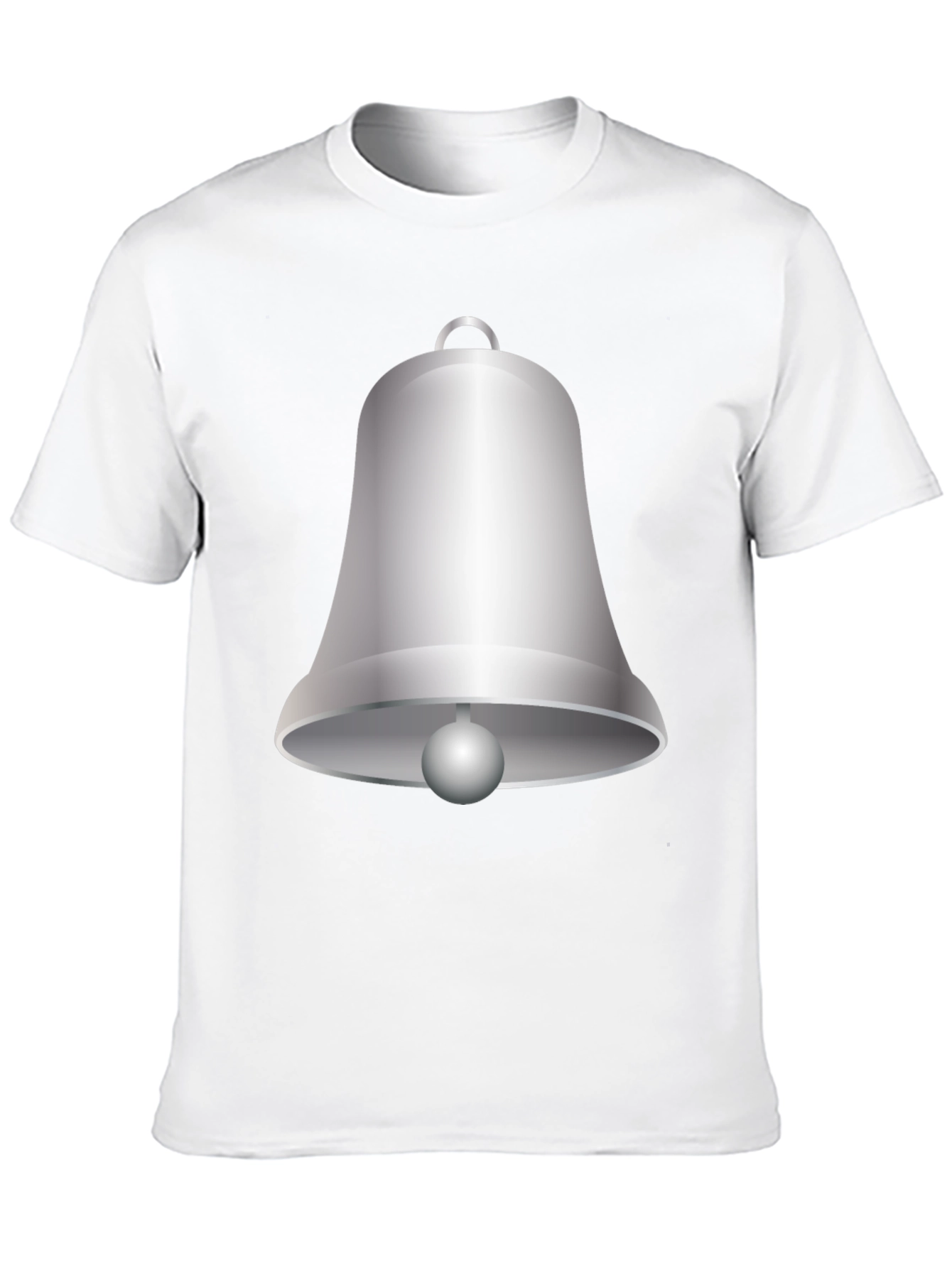 Novelty Bell Graphic T-Shirt - Casual Black Tee