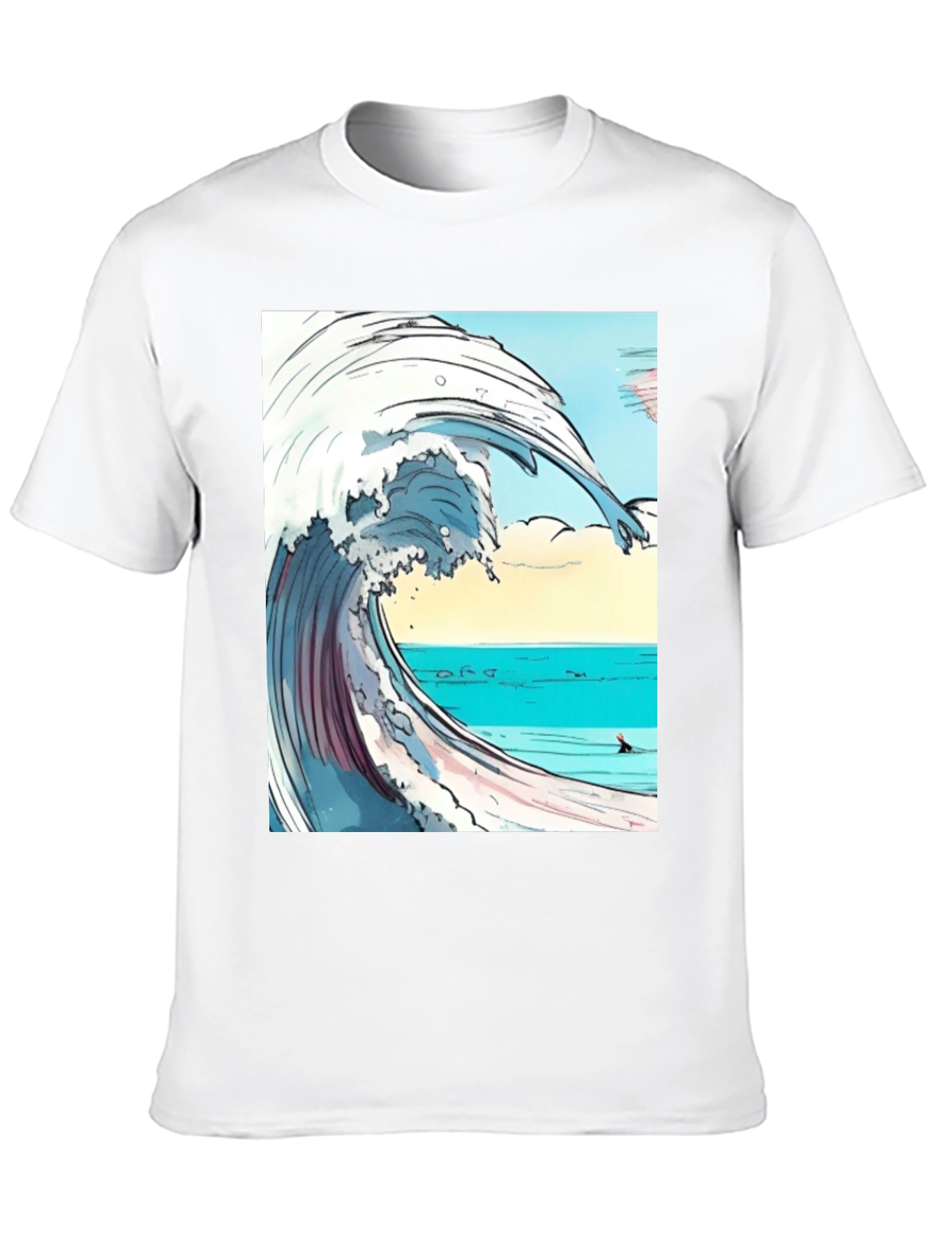 Wave Graphic Print Tee