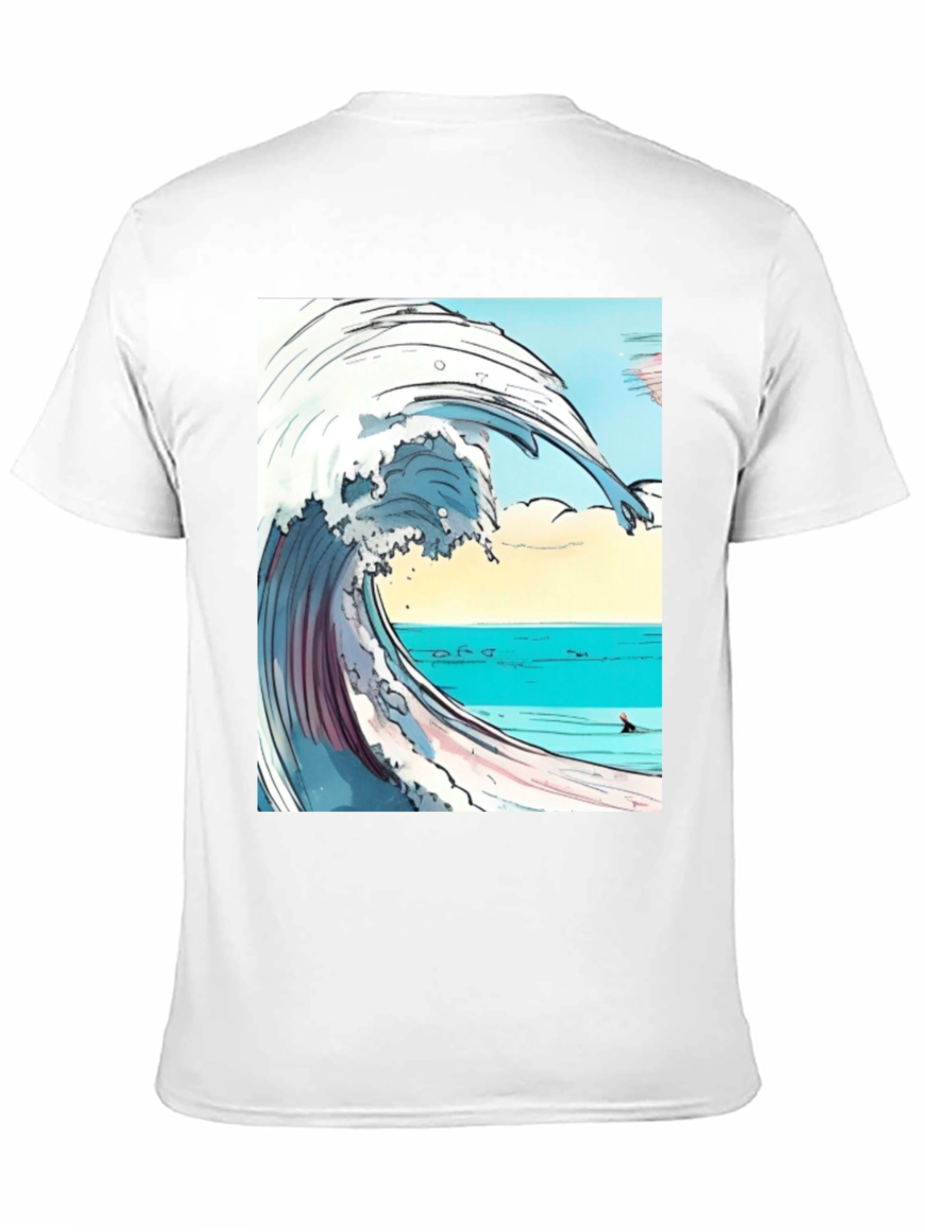 Wave Graphic Print Tee