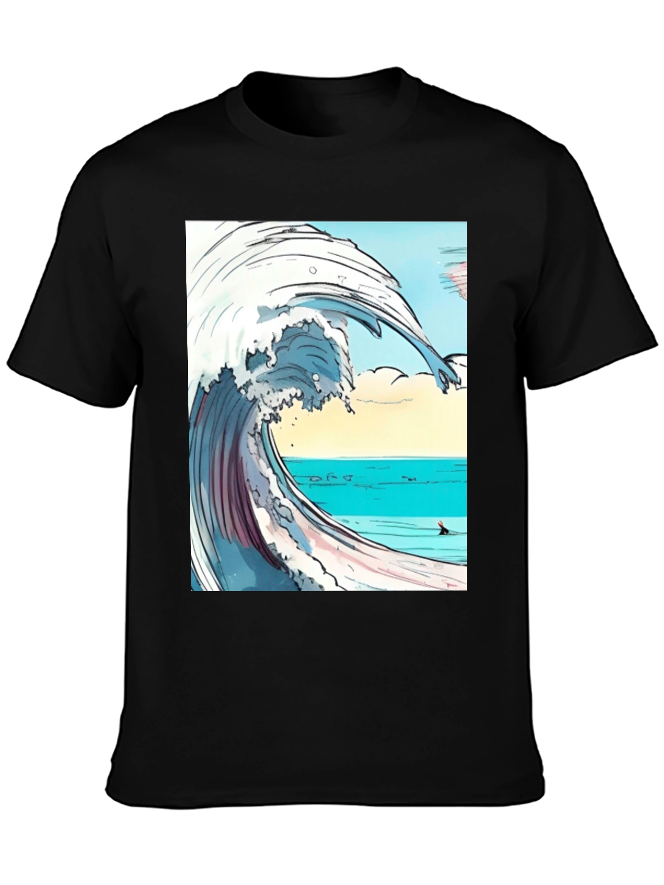 Wave Graphic Print Tee