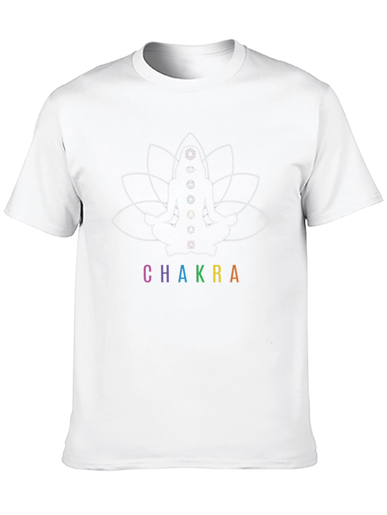Chakra Lotus Graphic Black T-Shirt