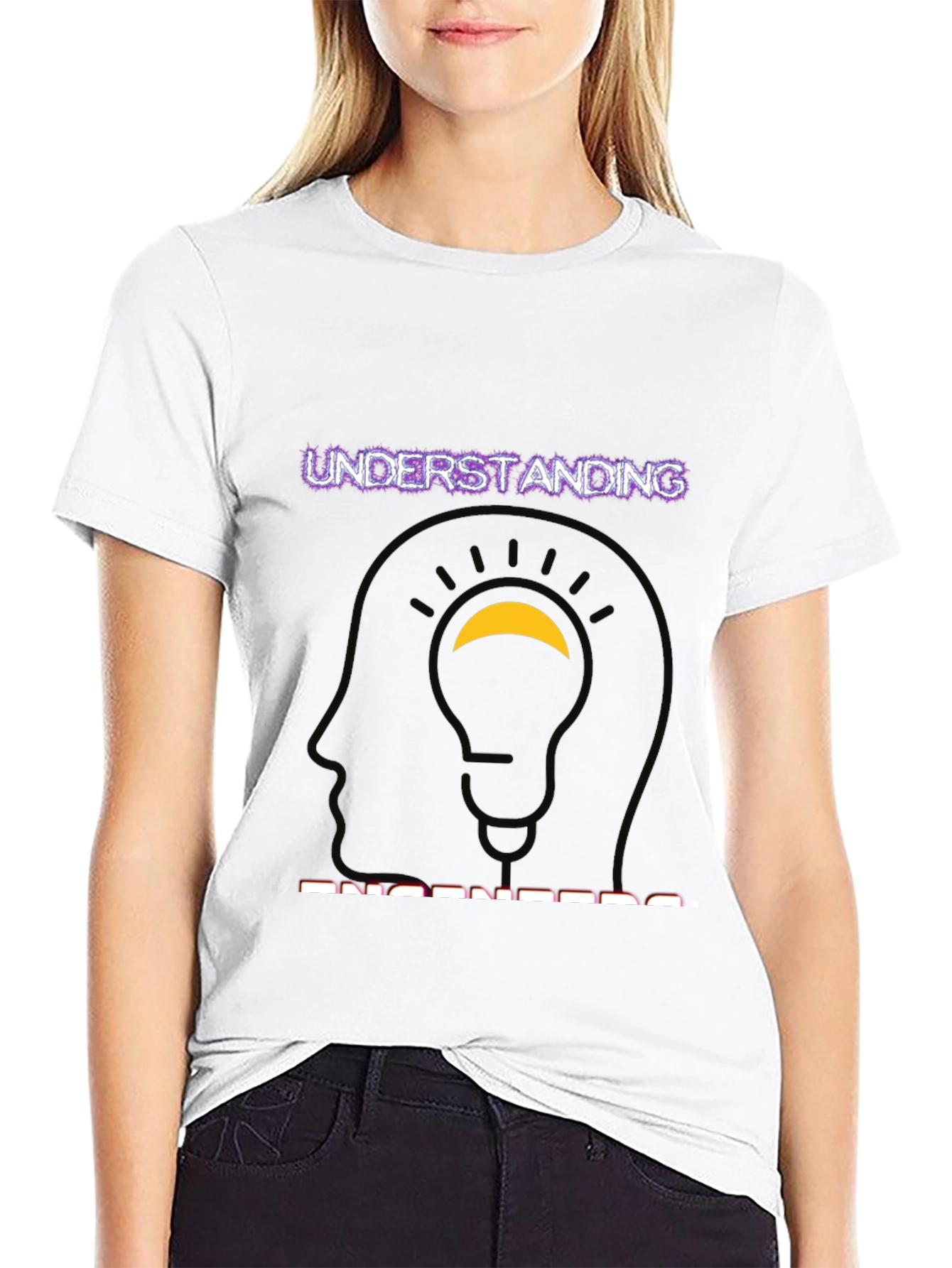 Understanding Engineers Black Graphic Tee