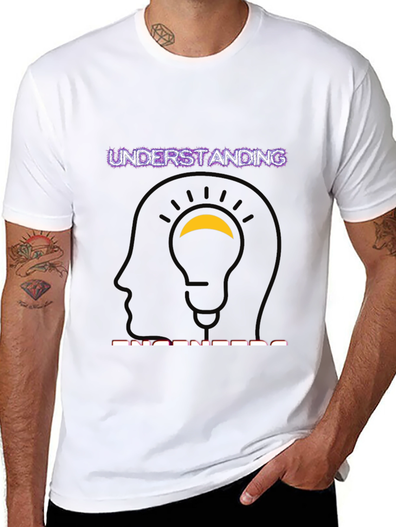 Understanding Engineers Black Graphic Tee