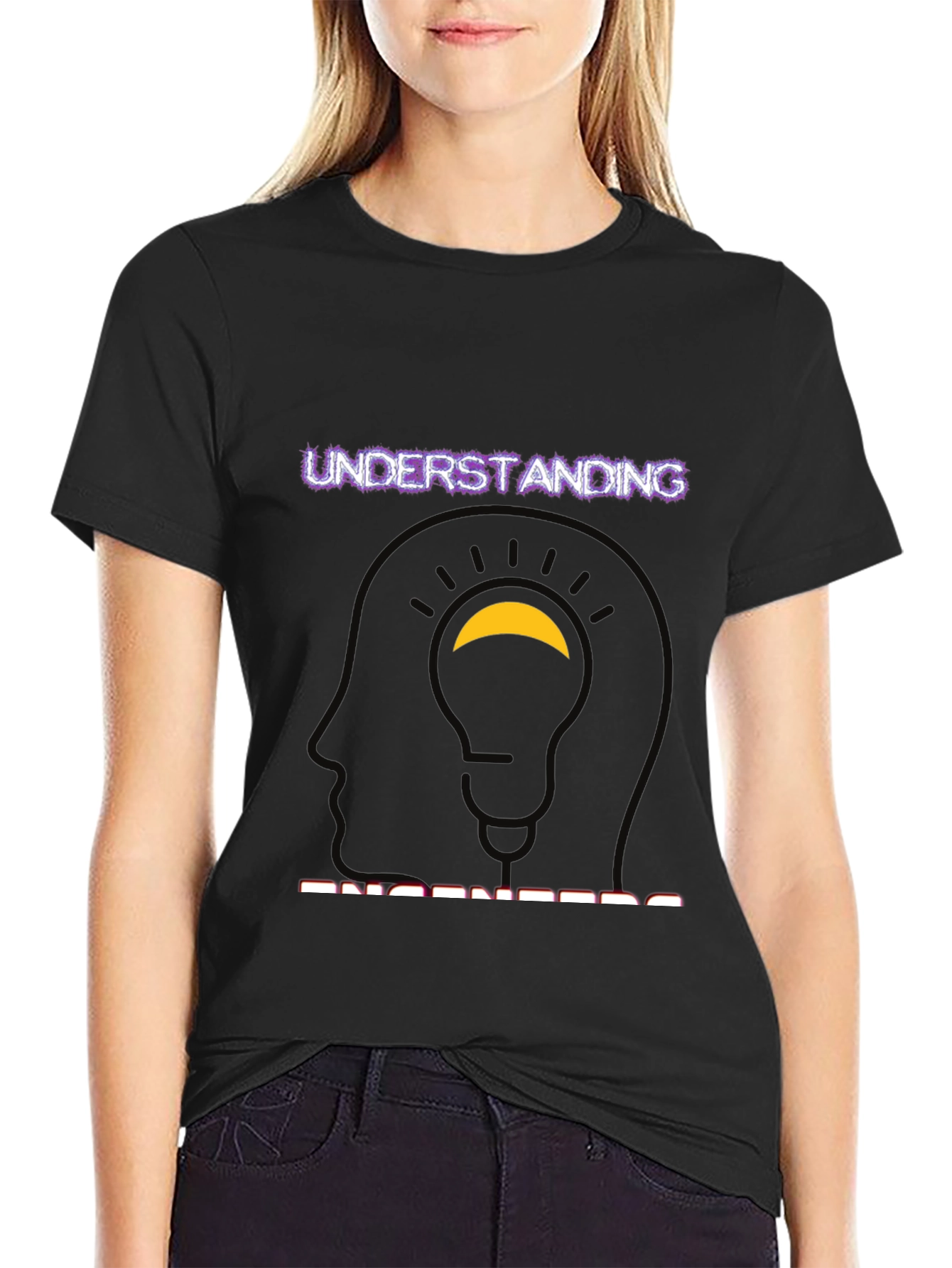 Understanding Engineers Black Graphic Tee
