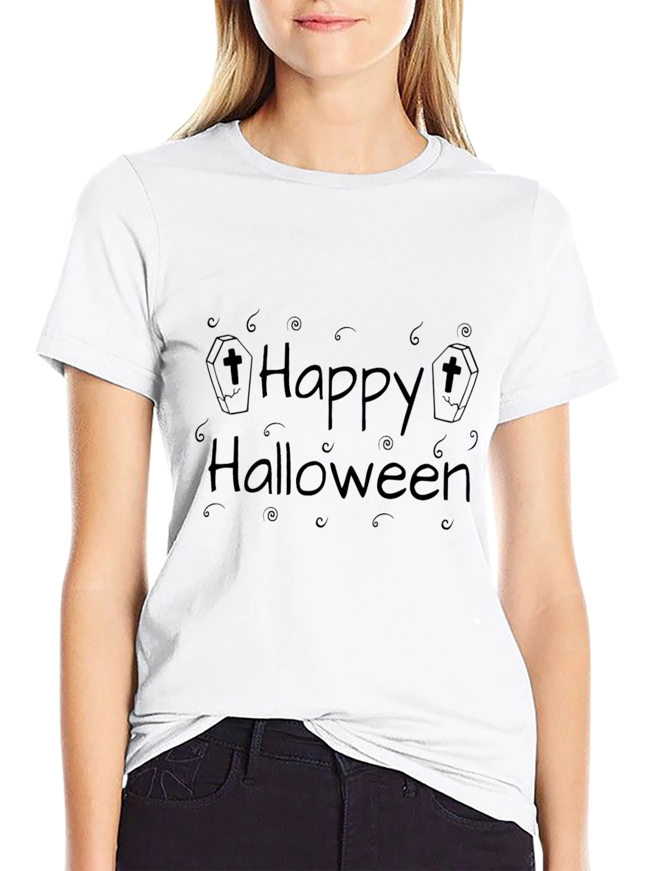 Happy Halloween Black T-Shirt
