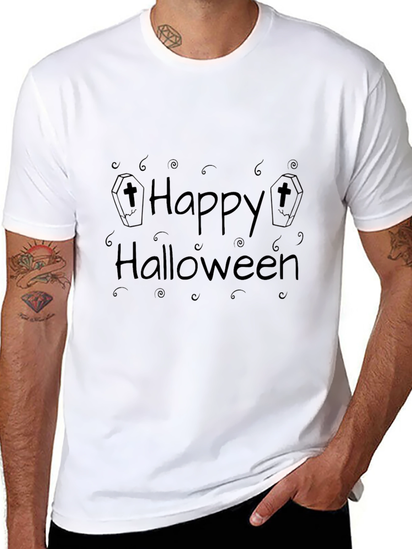 Happy Halloween Black T-Shirt
