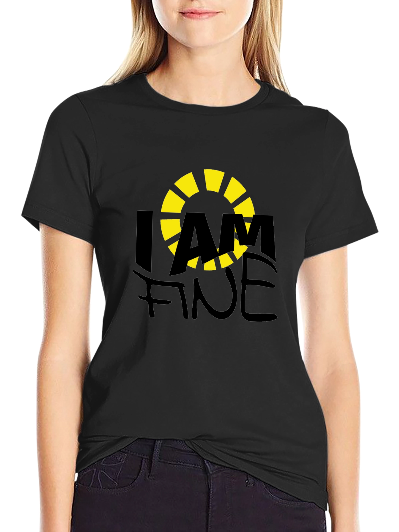 I AM FINE Graphic T-Shirt - Casual Comfort