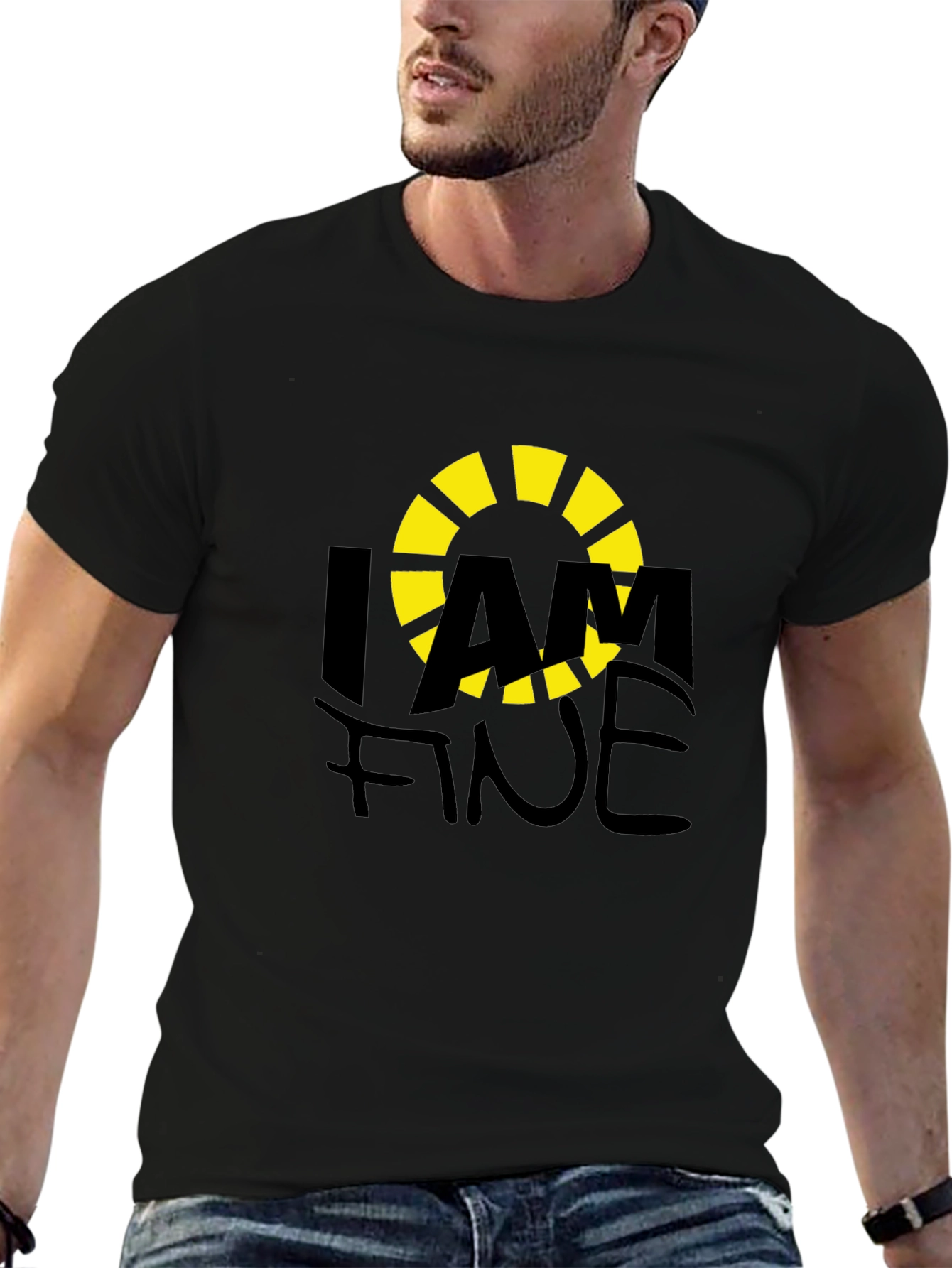 I AM FINE Graphic T-Shirt - Casual Comfort