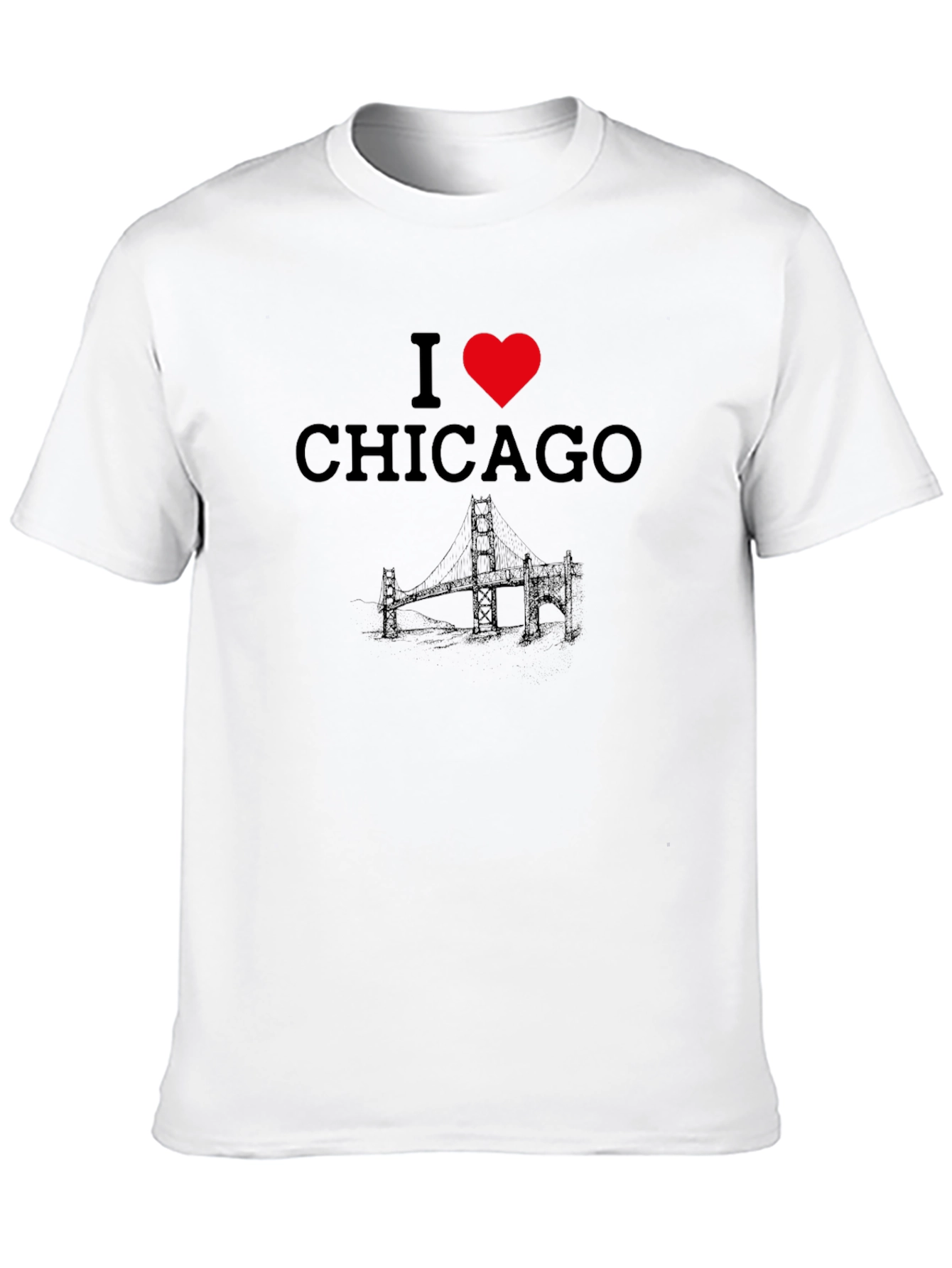 I Heart Chicago Black T-Shirt