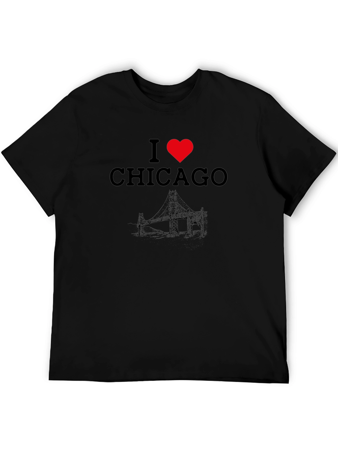 I Heart Chicago Black T-Shirt