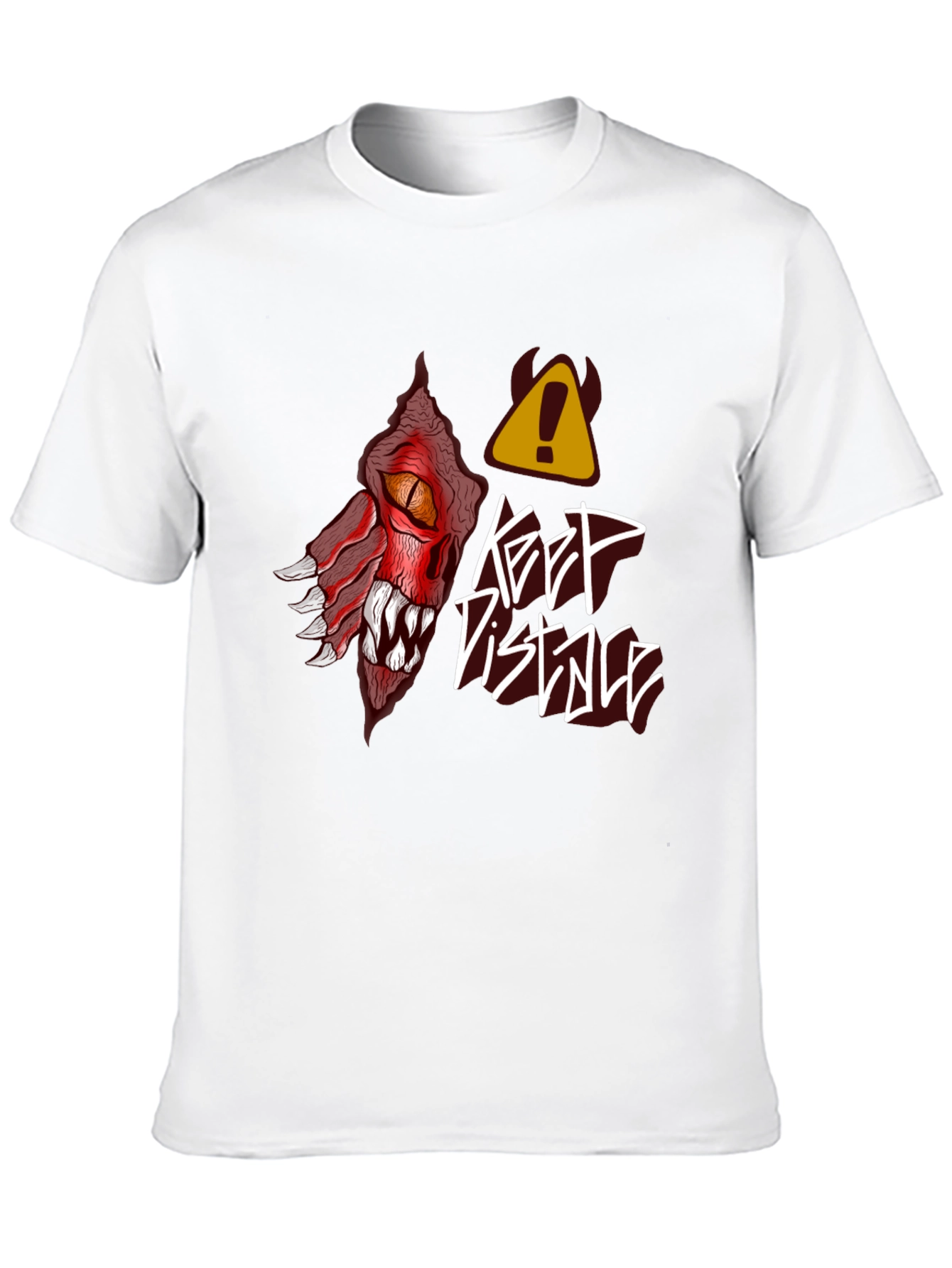 Keep Distance Dragon Graphic T-Shirt