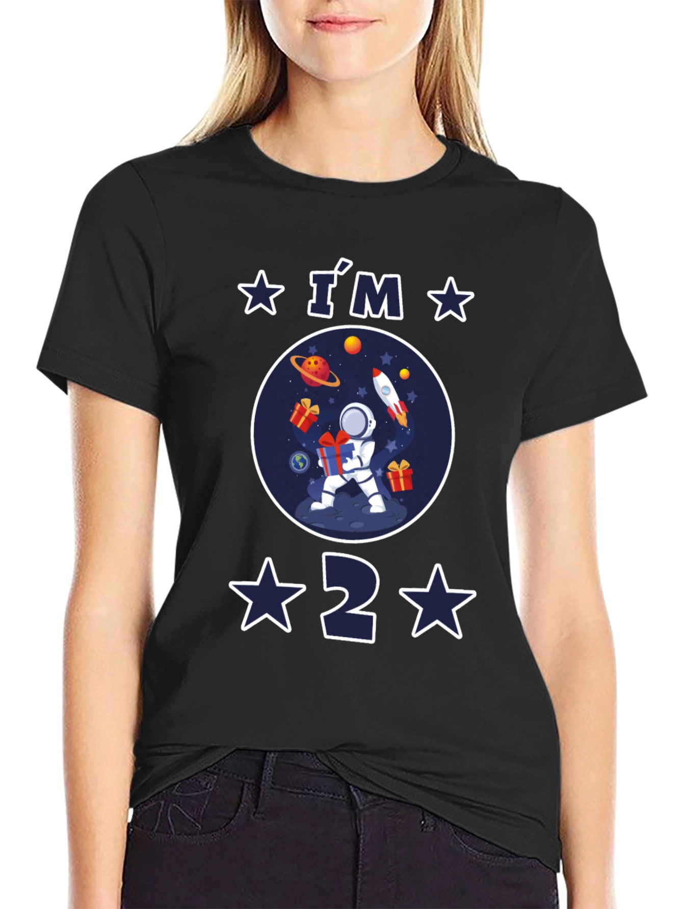 Im 2 Birthday Space Astronaut T-Shirt