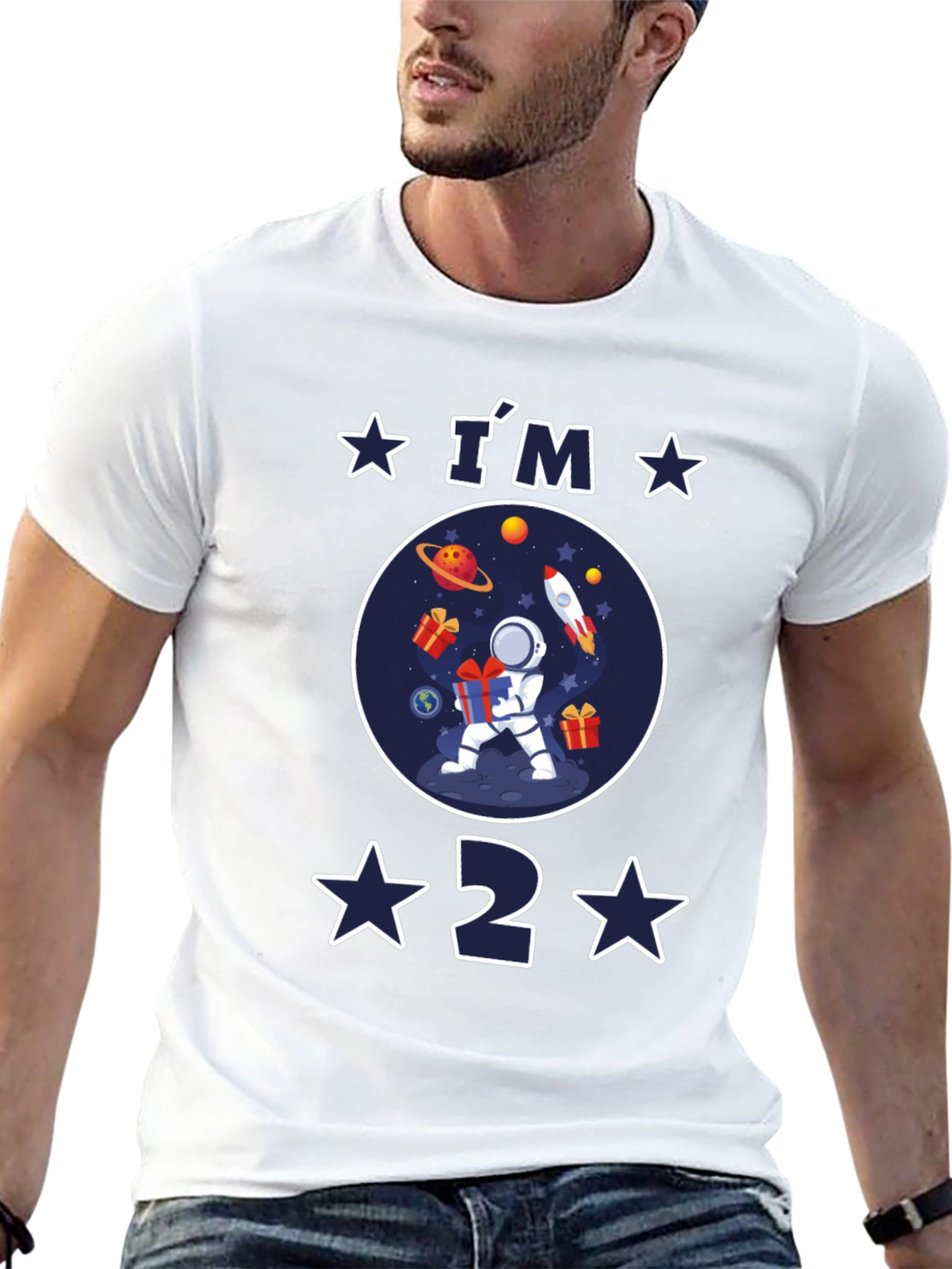 Im 2 Birthday Space Astronaut T-Shirt