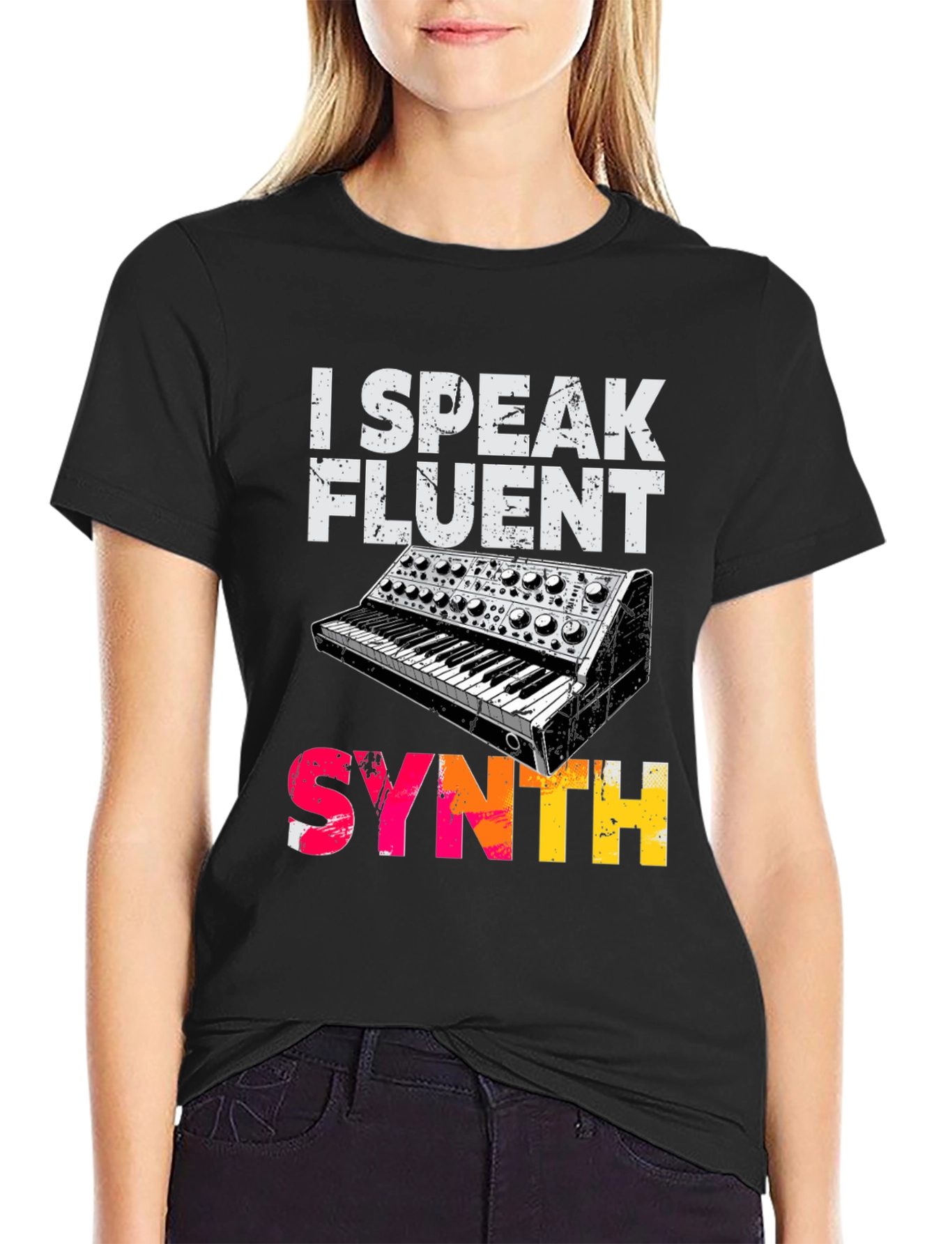 I Speak Fluent Synth Graphic T-Shirt