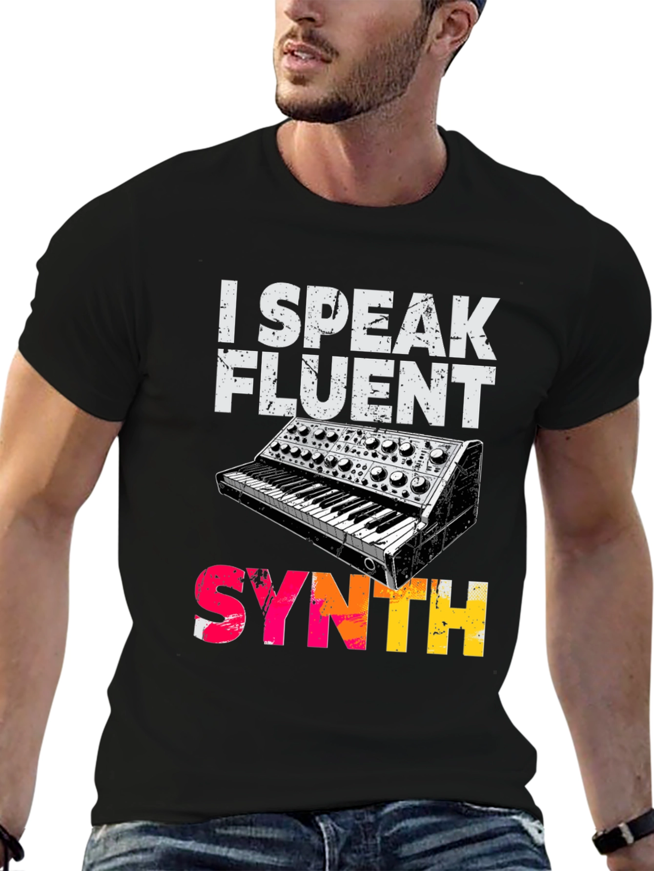 I Speak Fluent Synth Graphic T-Shirt
