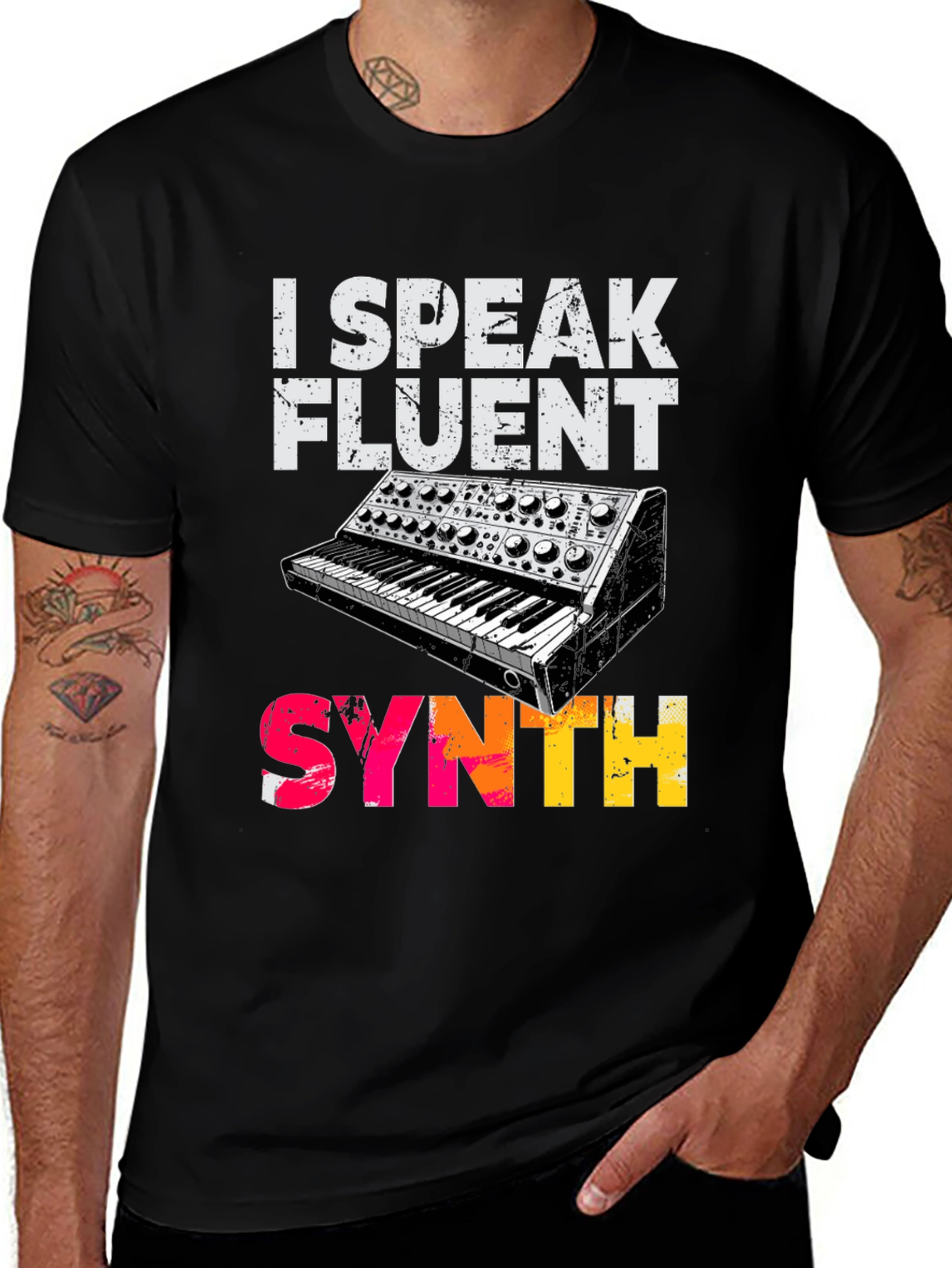 I Speak Fluent Synth Graphic T-Shirt