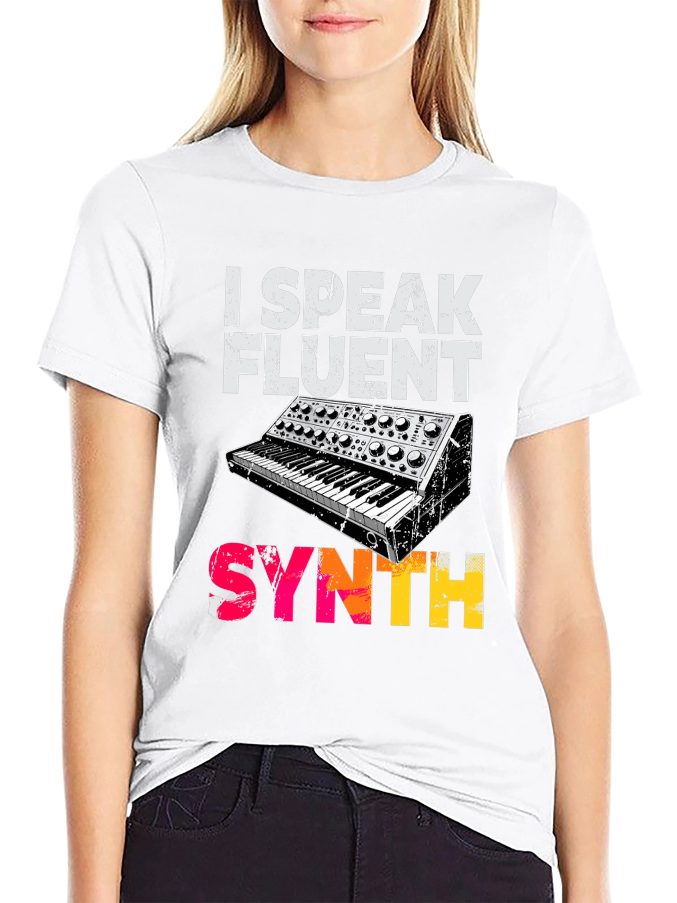 I Speak Fluent Synth Graphic T-Shirt