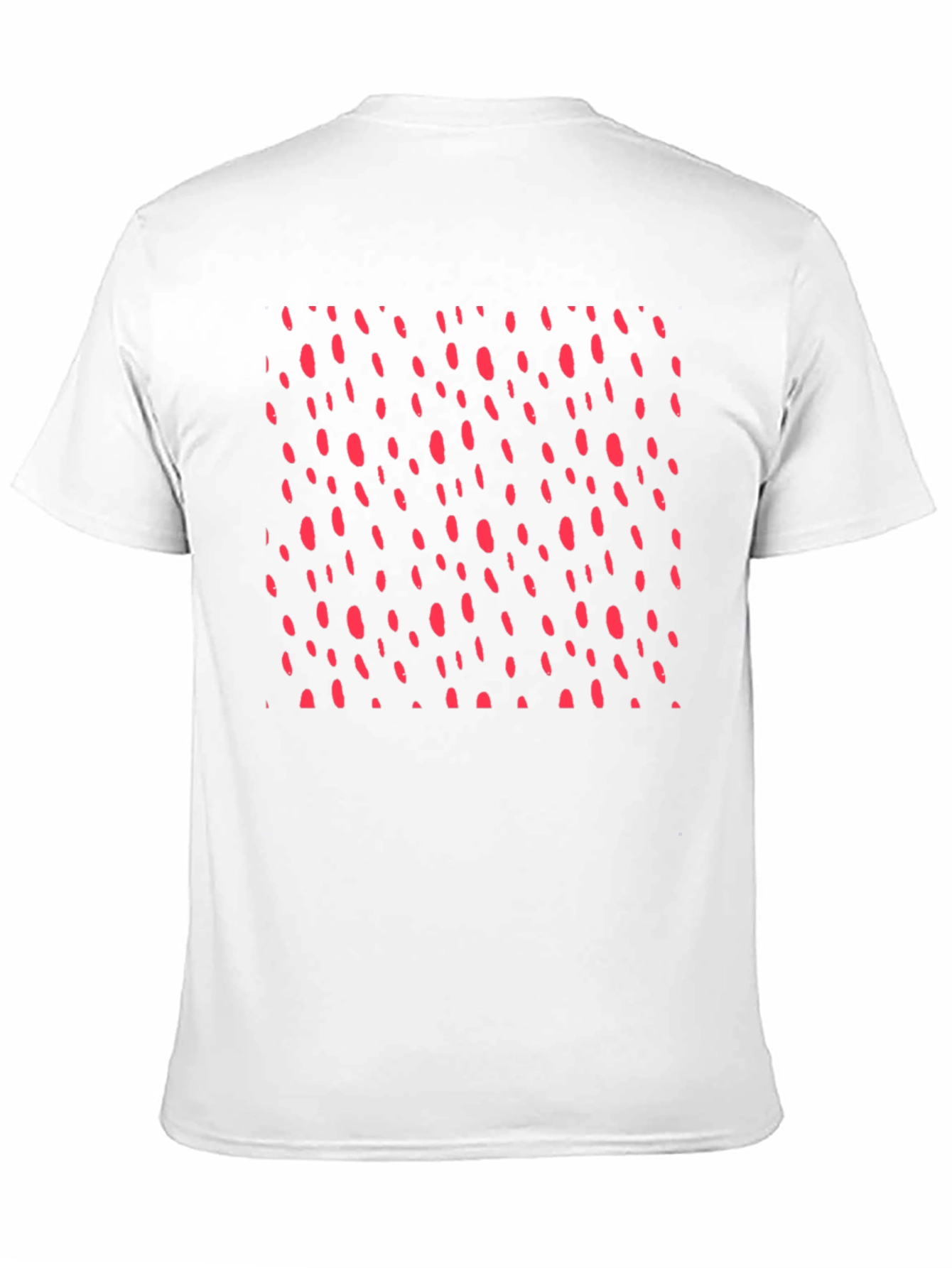 Modern Black T-Shirt with Red Dot Design
