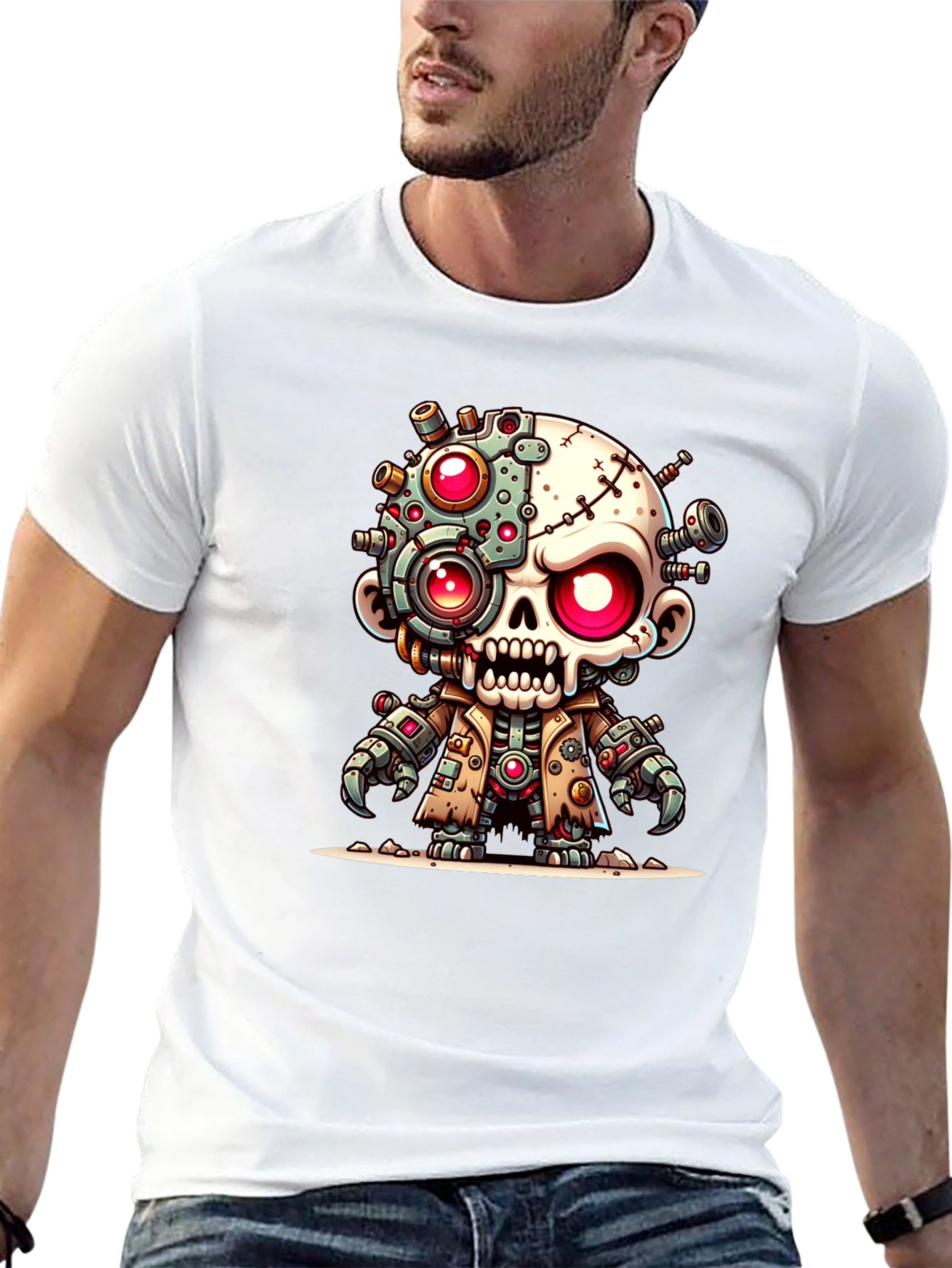 Robotic Zombie T-Shirt - Unique Graphic Tee