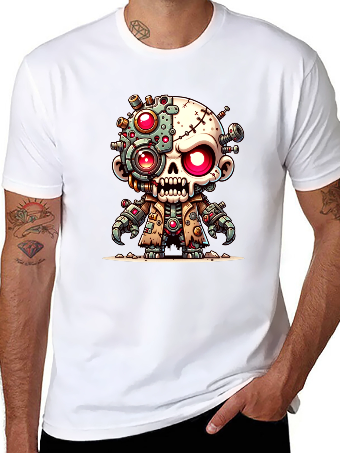 Robotic Zombie T-Shirt - Unique Graphic Tee