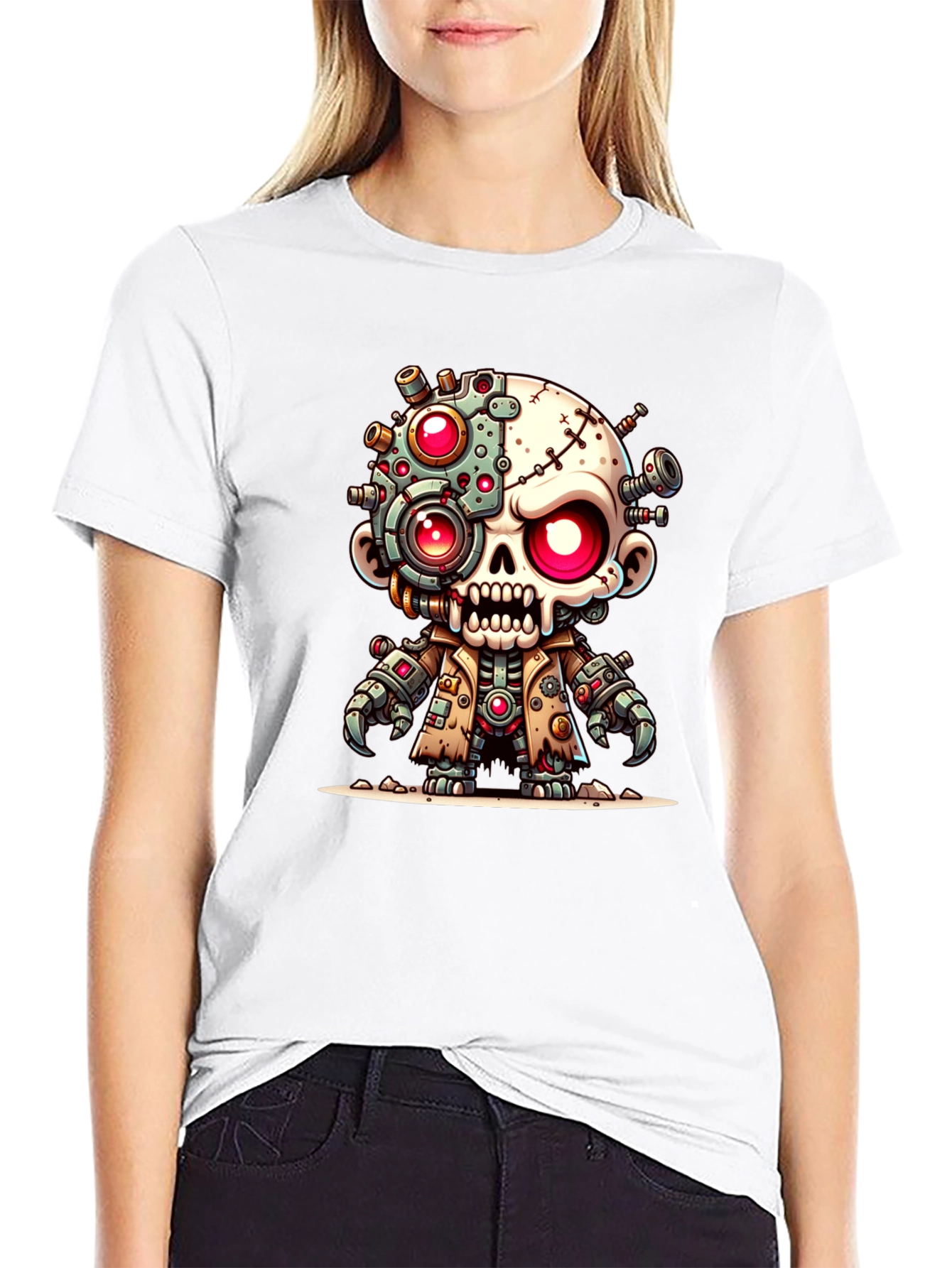 Robotic Zombie T-Shirt - Unique Graphic Tee