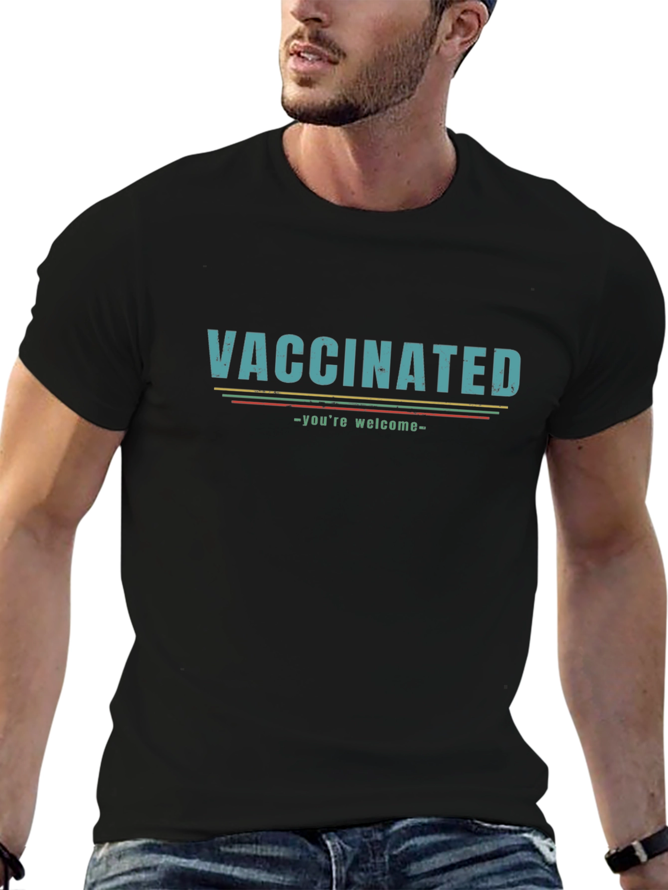 Vaccinated Graphic Tee - Youre Welcome! Funny T-Shirt