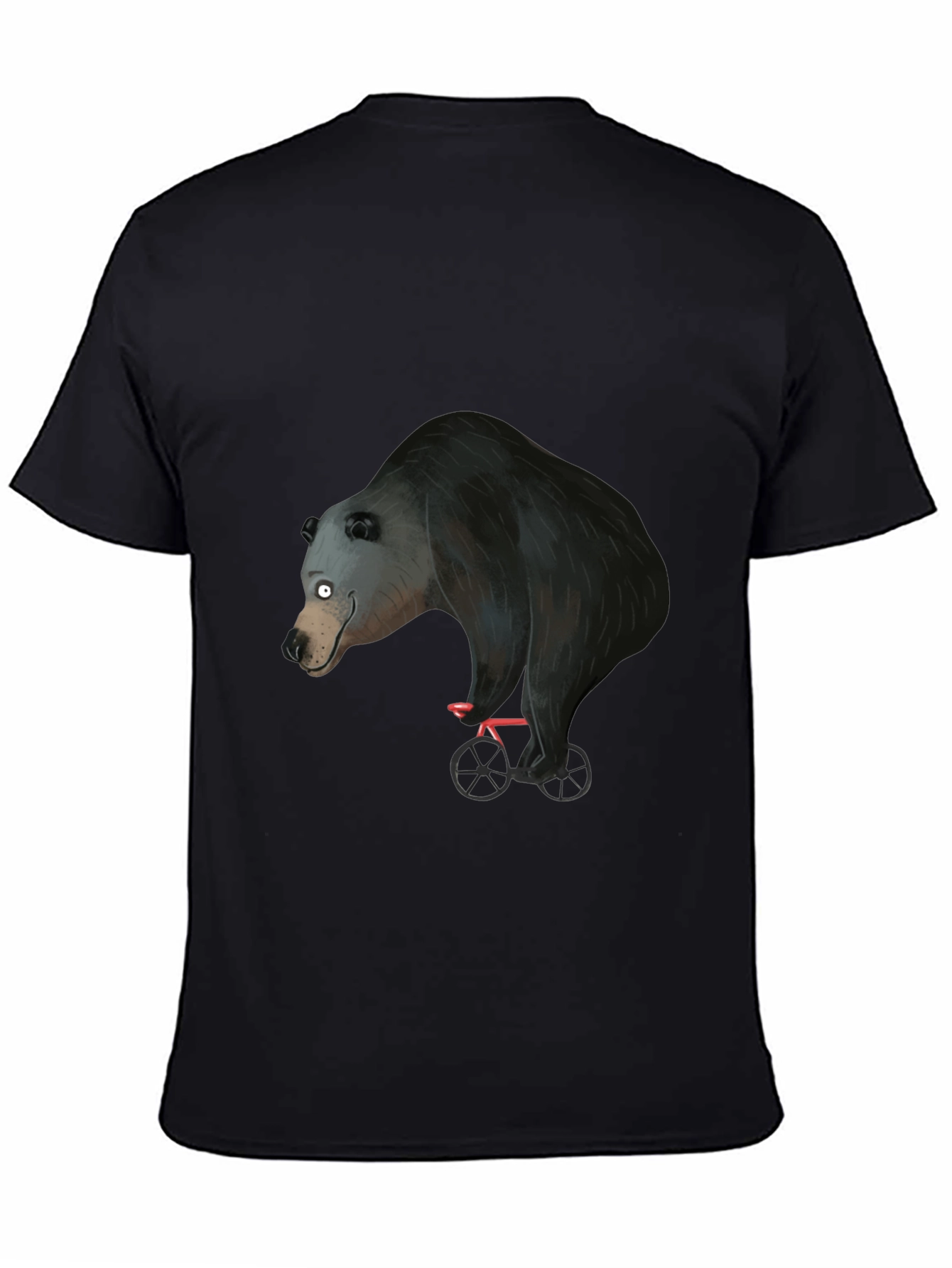 Bear on Bike Graphic Tee - Unique Design