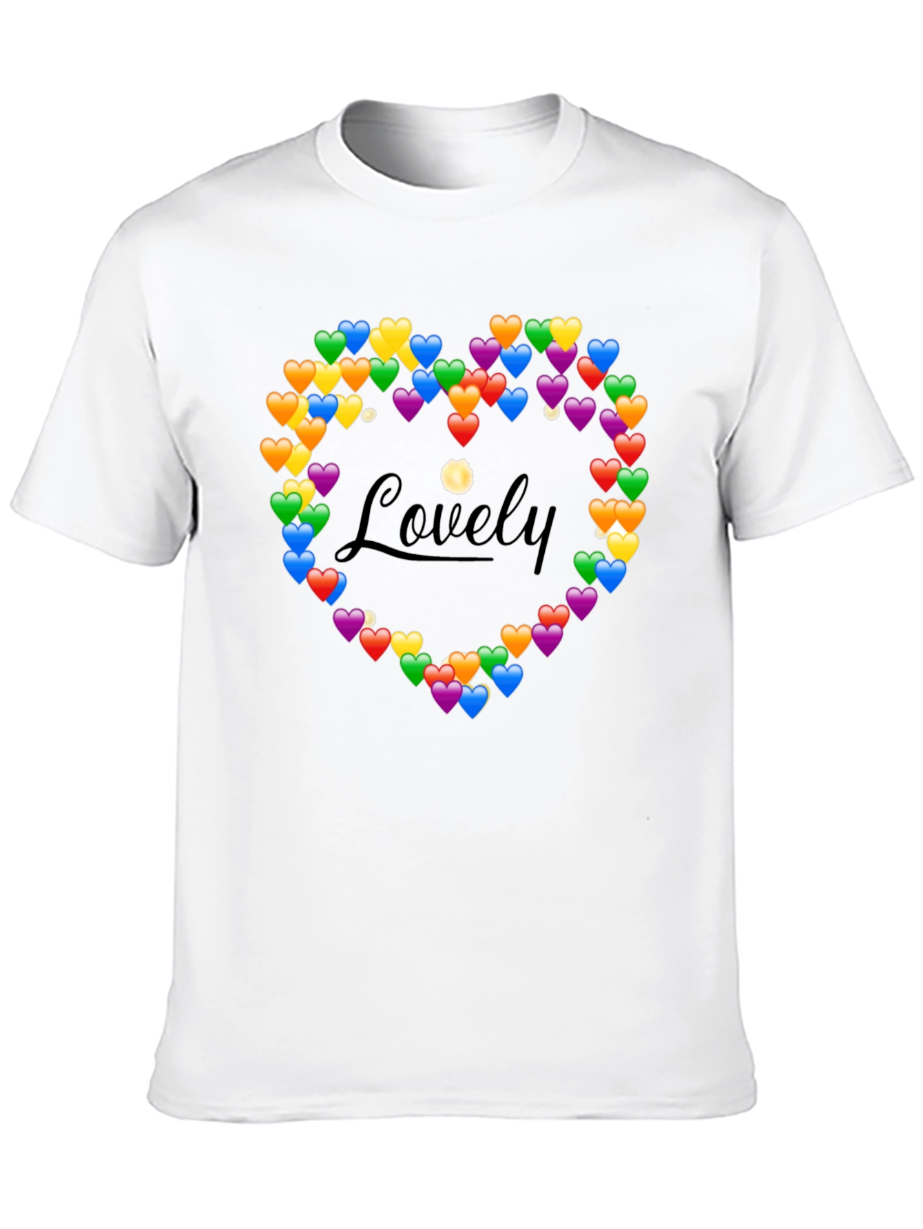 Lovely Heart Emoji Graphic T-Shirt