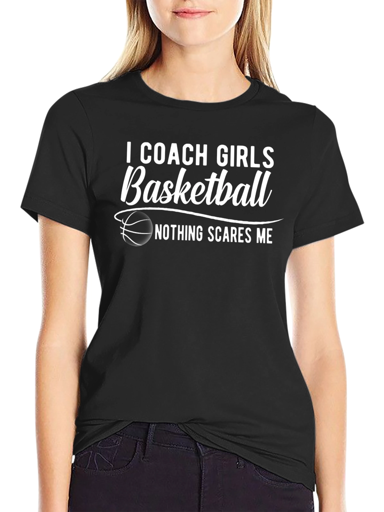 I Coach Girls Basketball T-Shirt - Funny Coach Tee