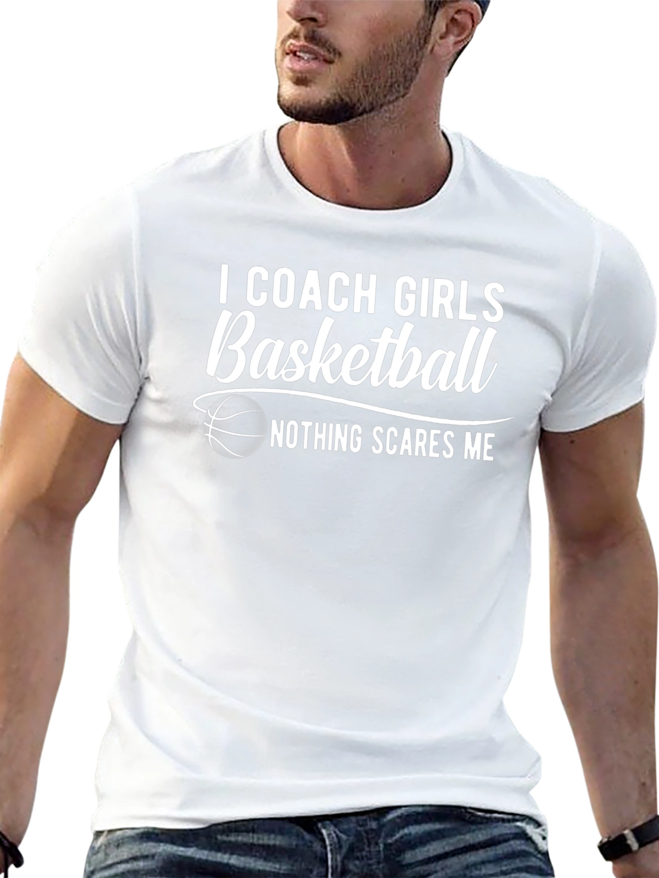 I Coach Girls Basketball T-Shirt - Funny Coach Tee
