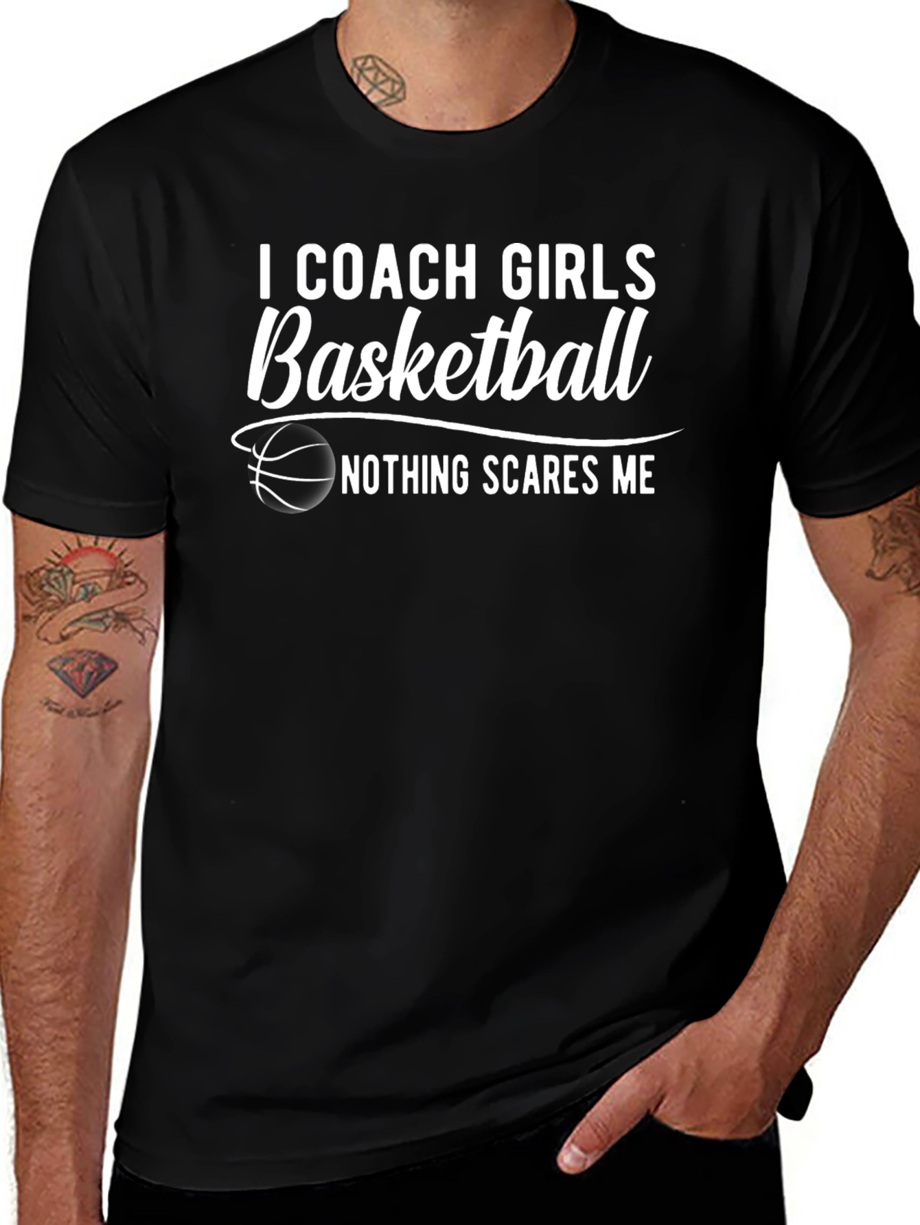 I Coach Girls Basketball T-Shirt - Funny Coach Tee