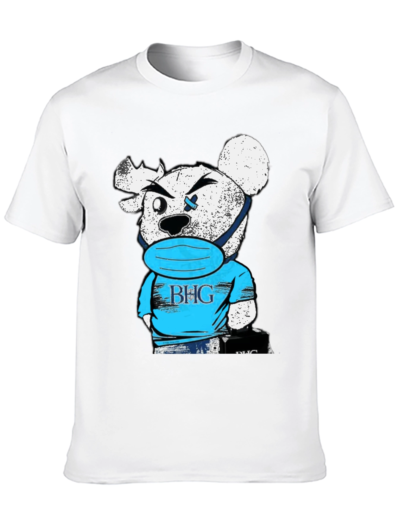 BHG Teddy Bear Face Mask Black T-Shirt