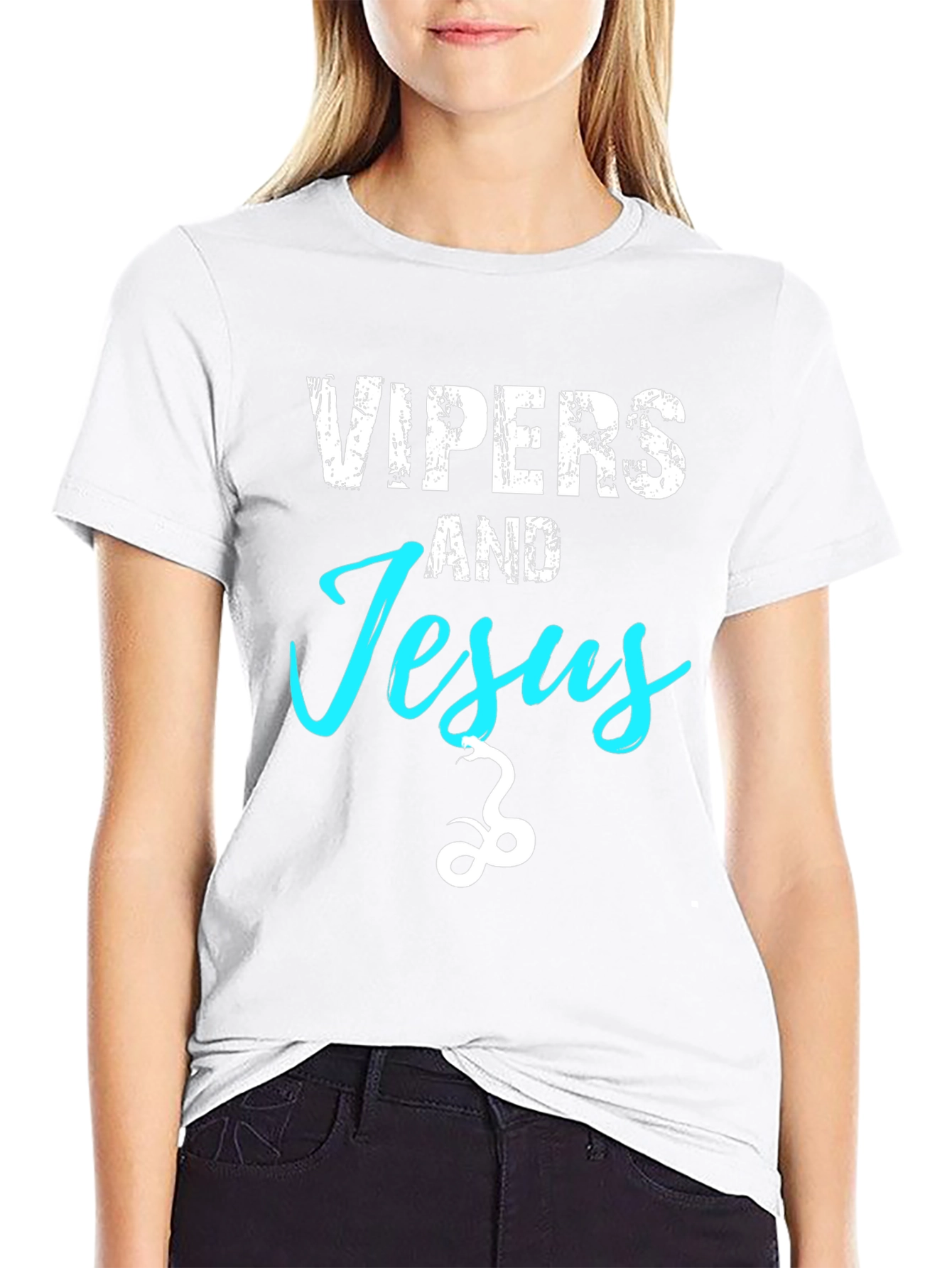 Vipers and Jesus Graphic Tee - Unique Design