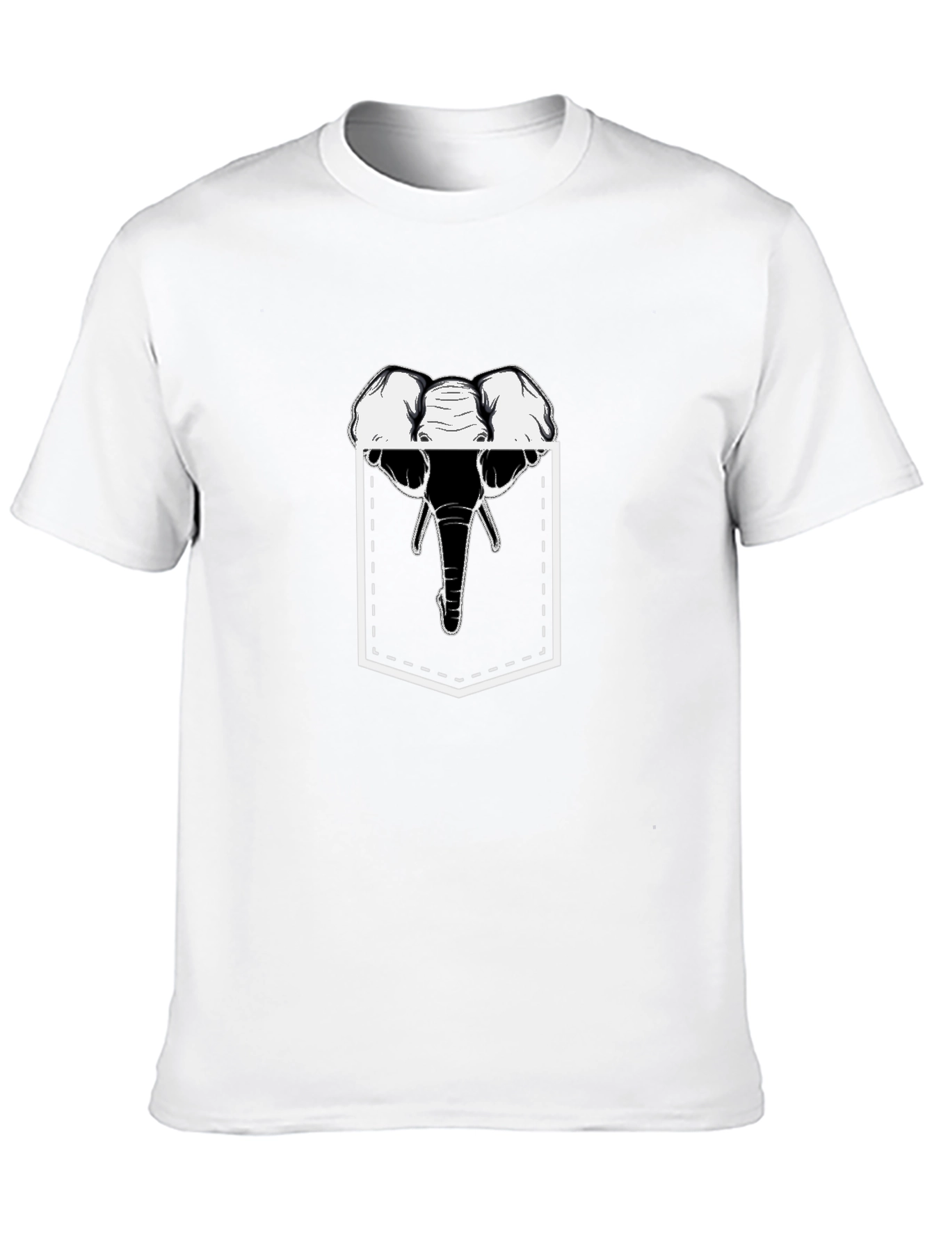 Elephant Pocket Graphic T-Shirt