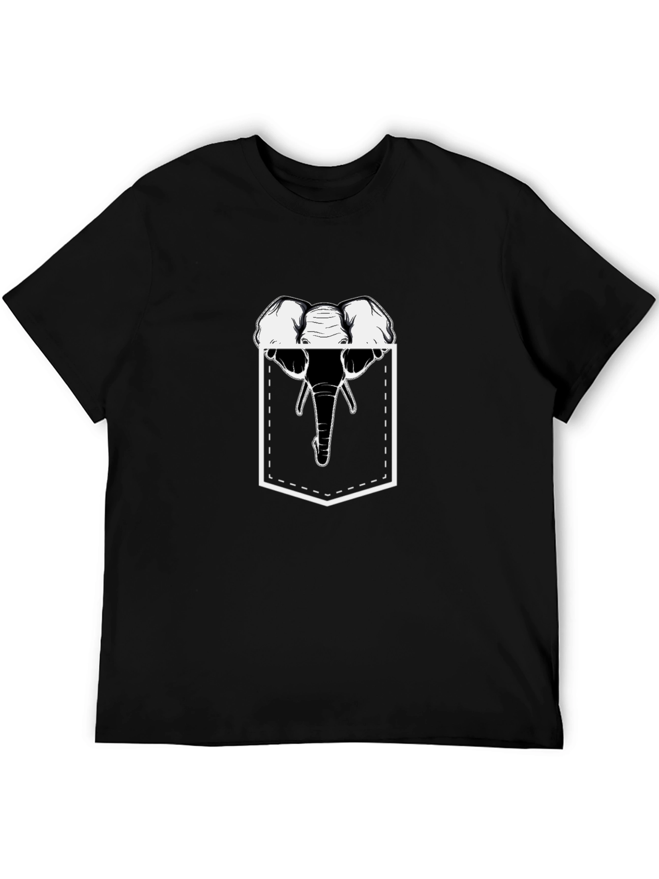 Elephant Pocket Graphic T-Shirt