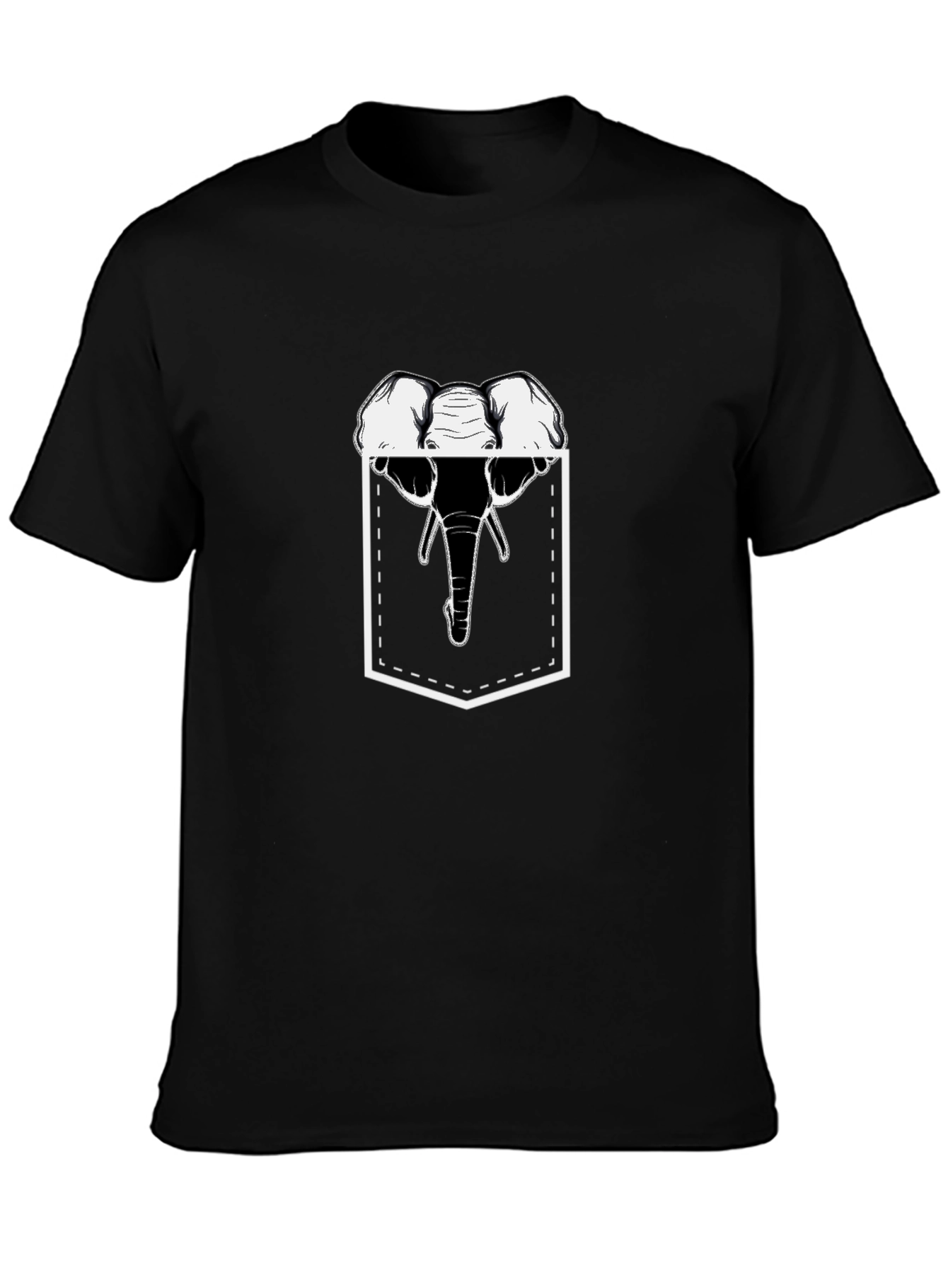 Elephant Pocket Graphic T-Shirt