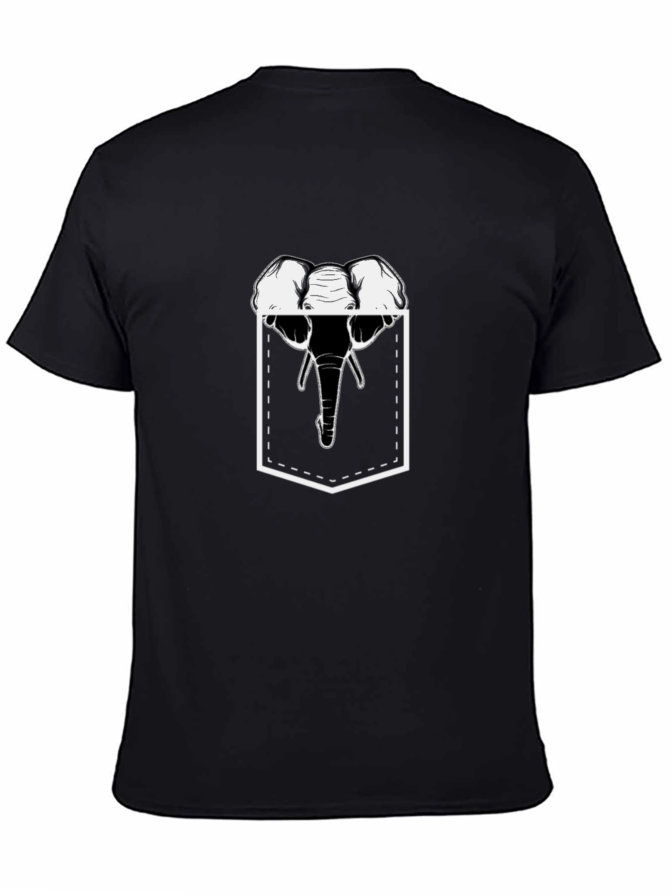 Elephant Pocket Graphic T-Shirt