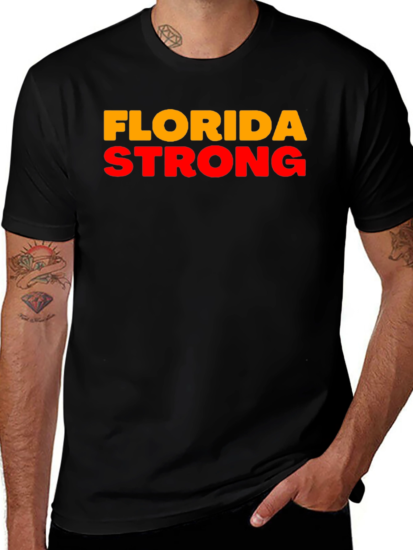 Florida Strong Graphic Tee - Unisex Black T-Shirt
