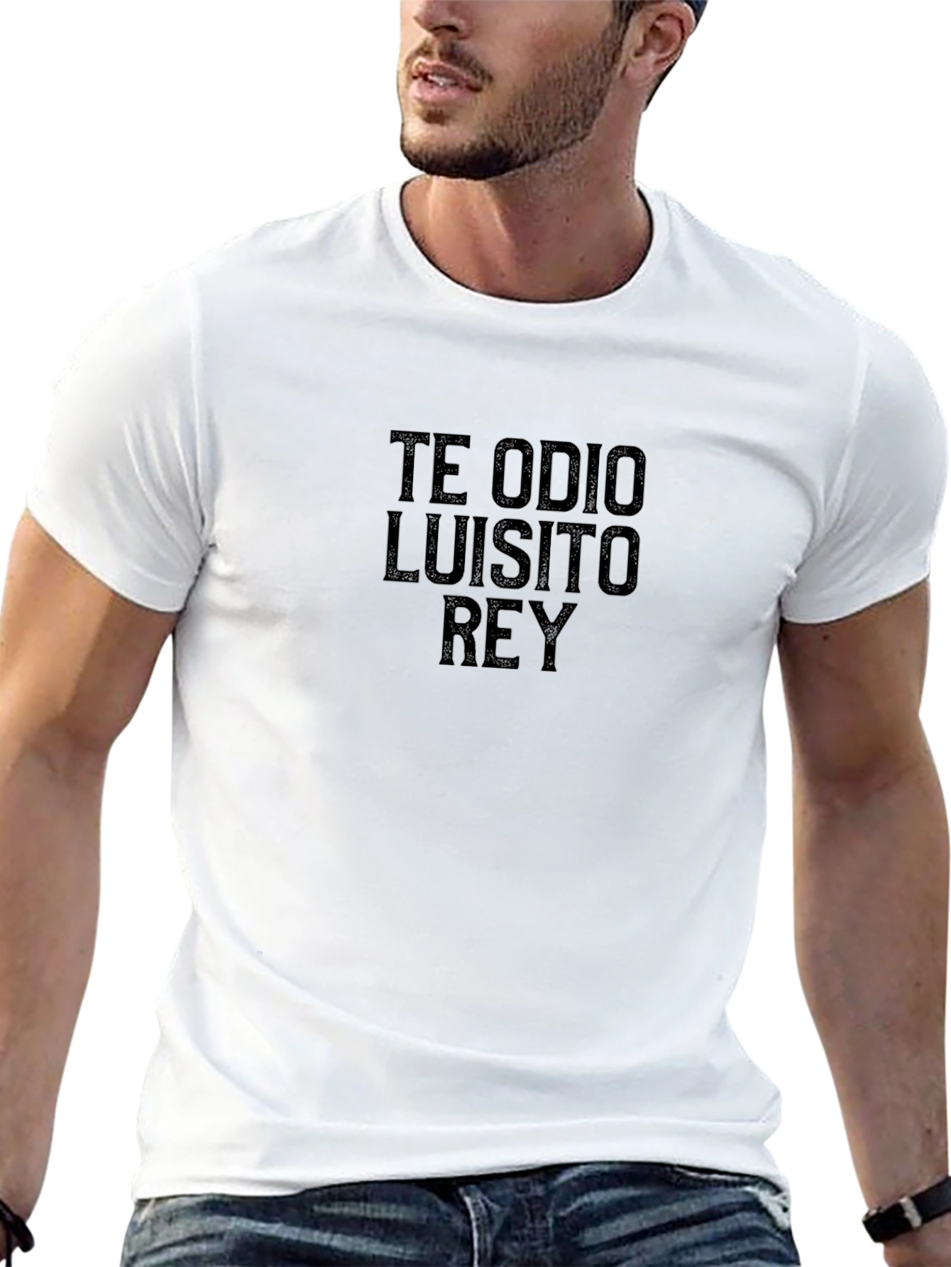 Te Odio Luisito Rey Black T-Shirt