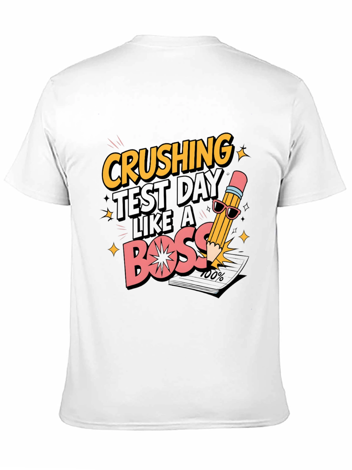Crushing Test Day Like A Boss Black T-Shirt