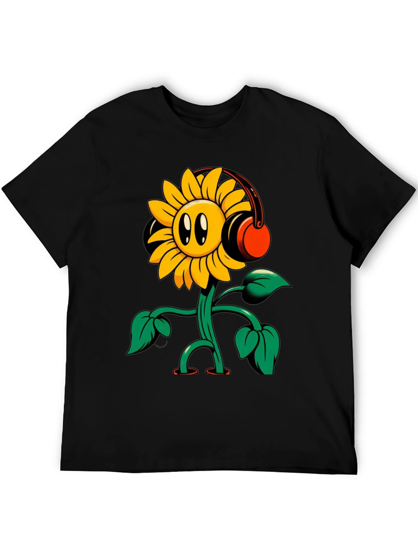 Sunflower Headphone T-Shirt