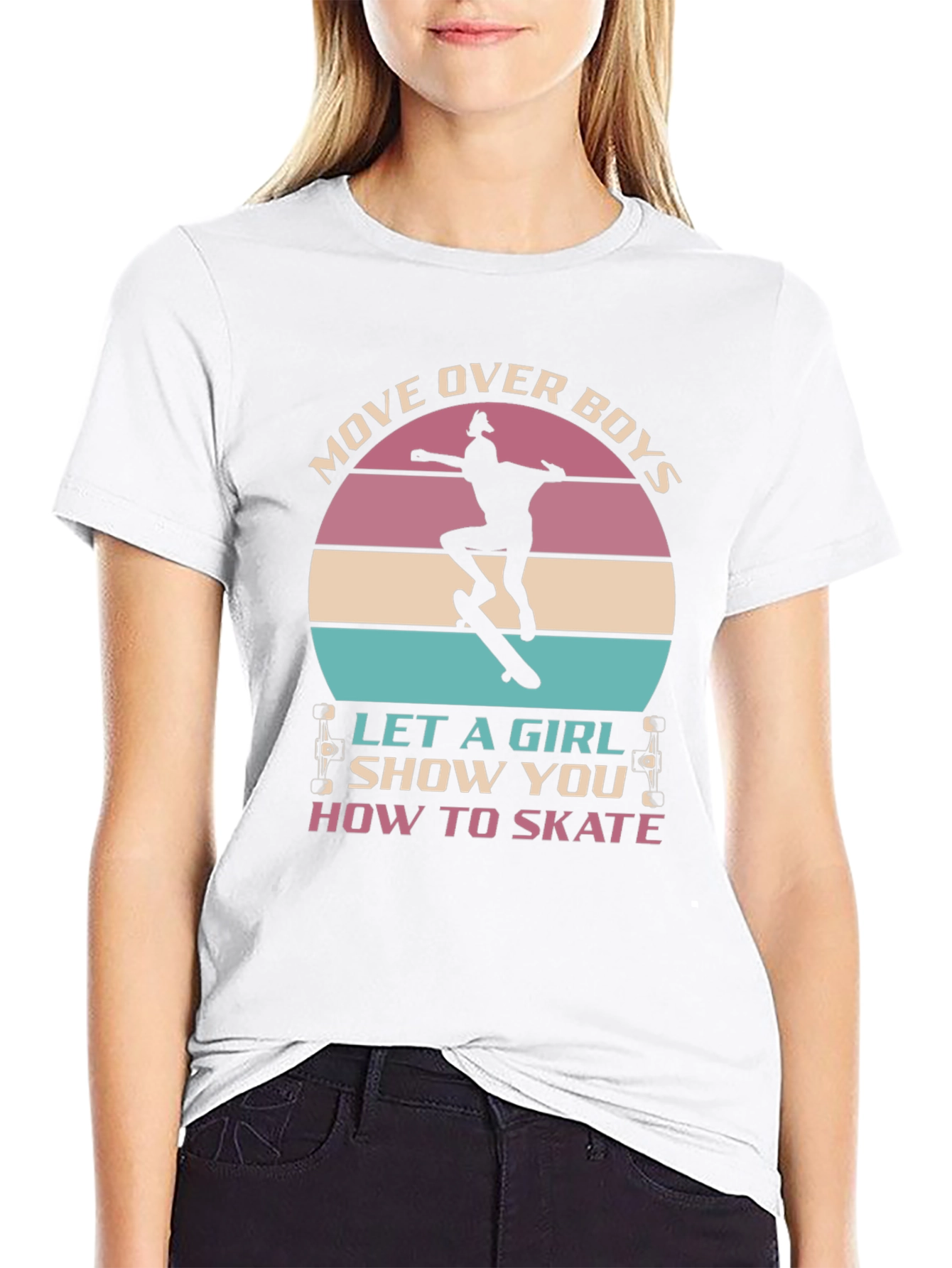 Girl Skater T-Shirt - Move Over Boys!