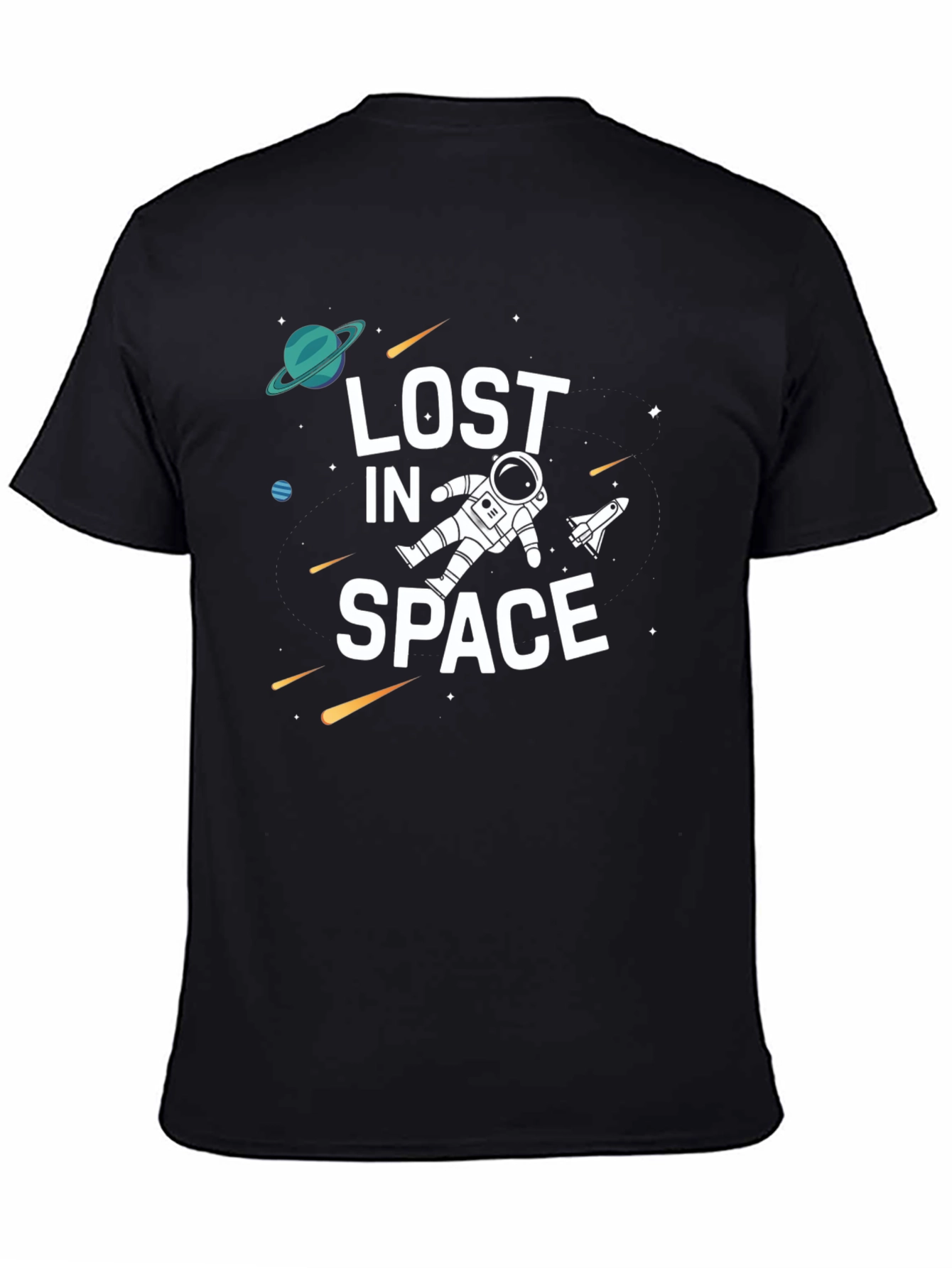 Lost in Space Graphic Black T-Shirt